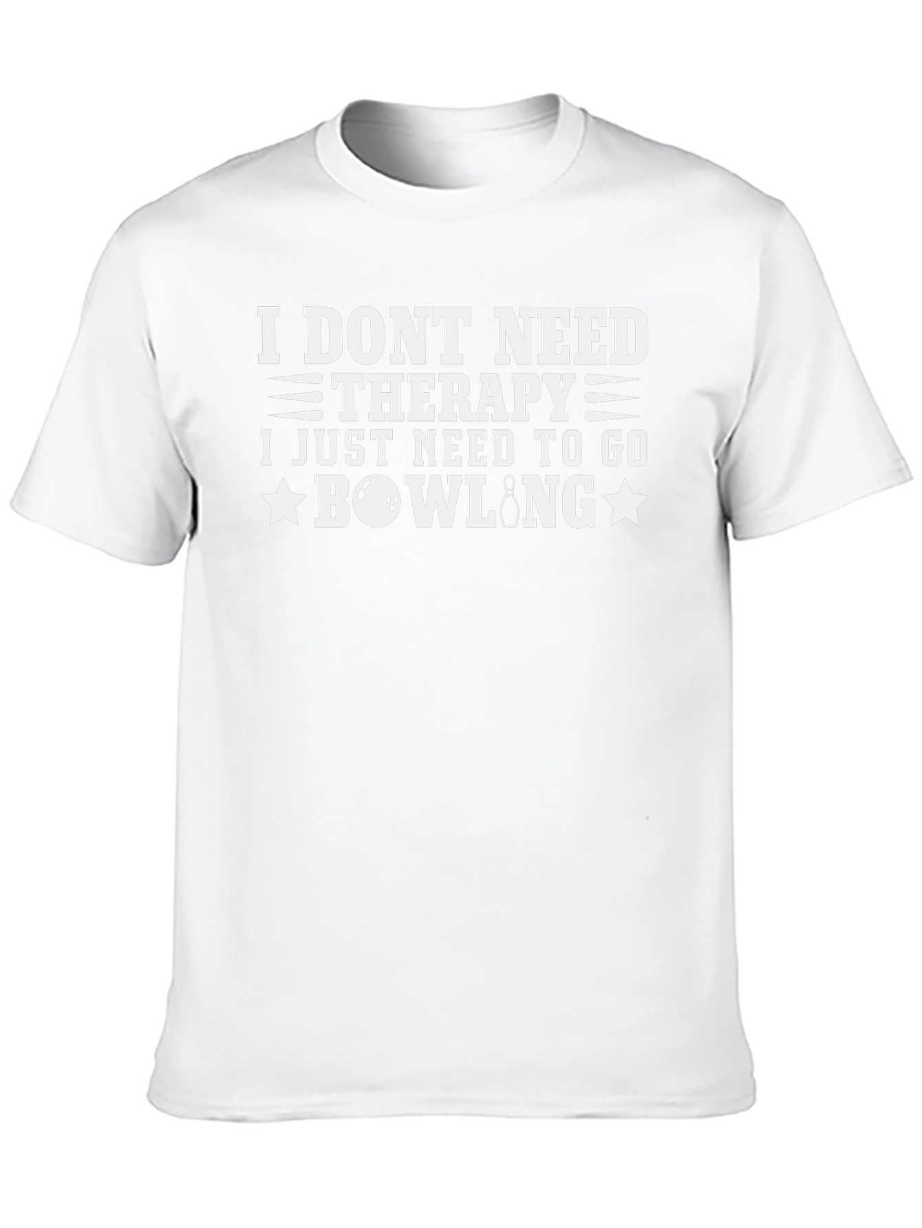 Black Bowling Therapy T-Shirt - Perfect for Bowling Lovers view 10