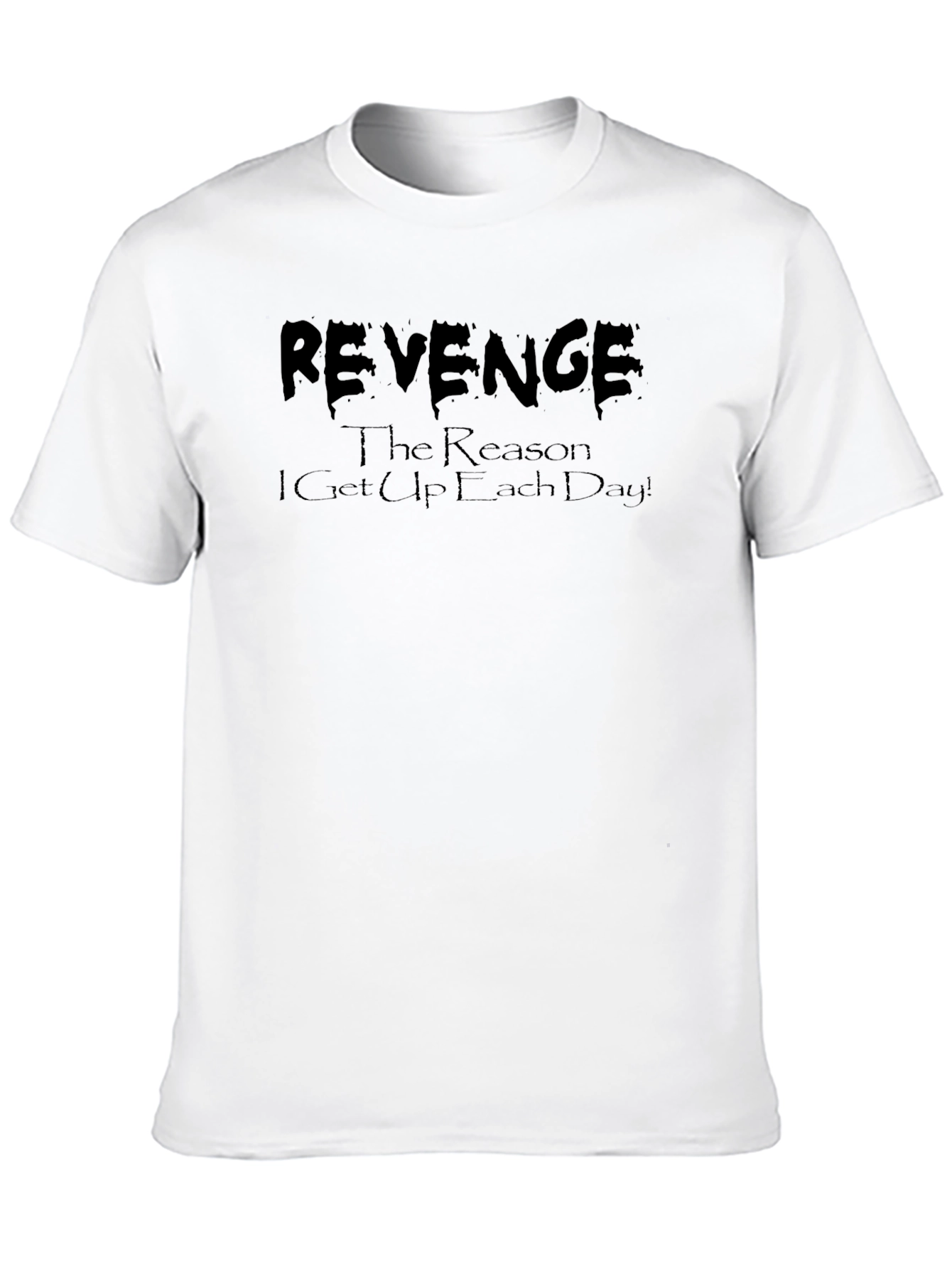 Revenge Graphic Tee - Black Crew Neck T-Shirt - 10
