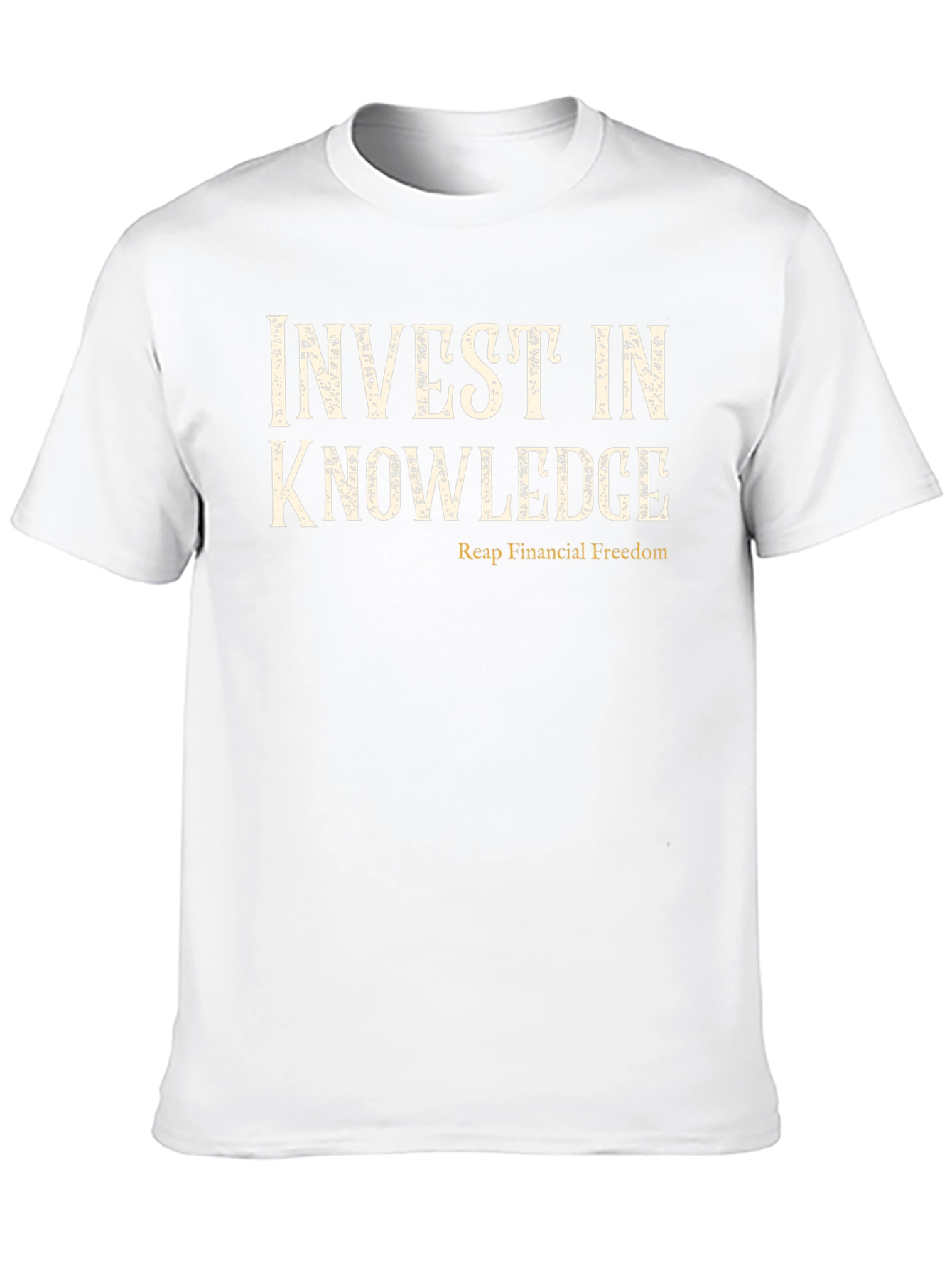 Black Invest in Knowledge T-Shirt - Financial Freedom view 10