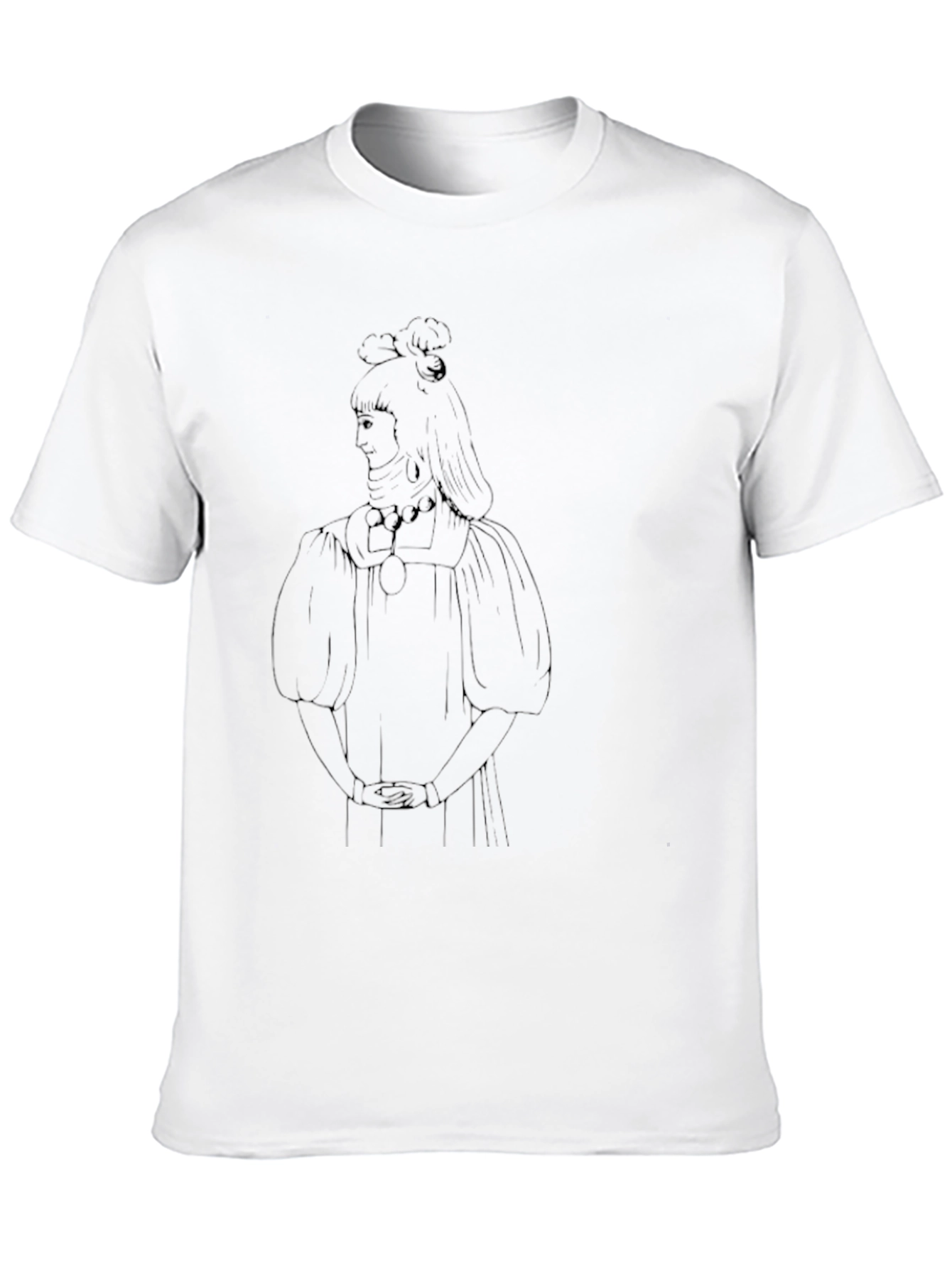 Black Line Art T-Shirt - Stylish Graphic Tee view 10