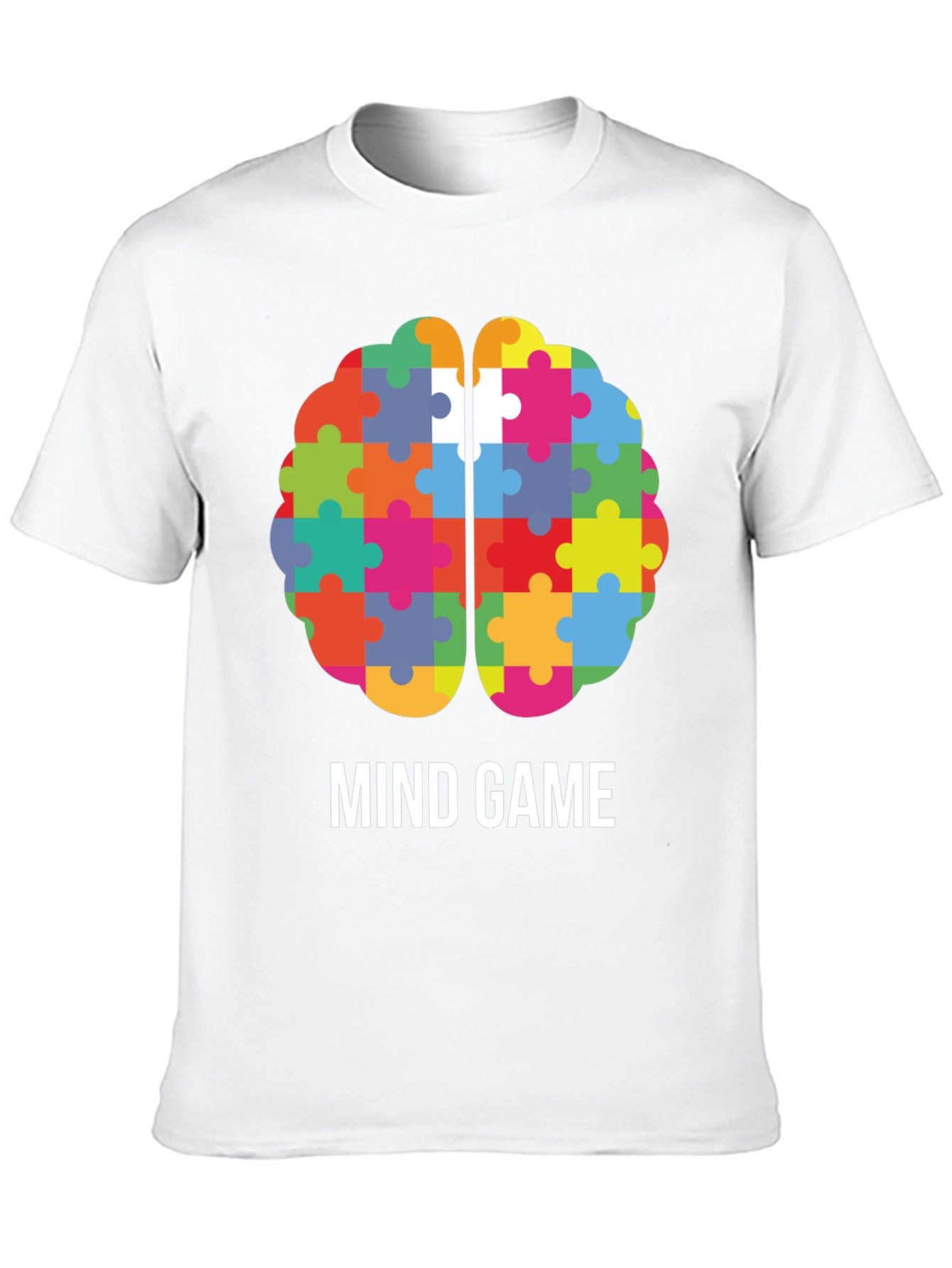 Black Mind Game Puzzle Brain T-Shirt view 10