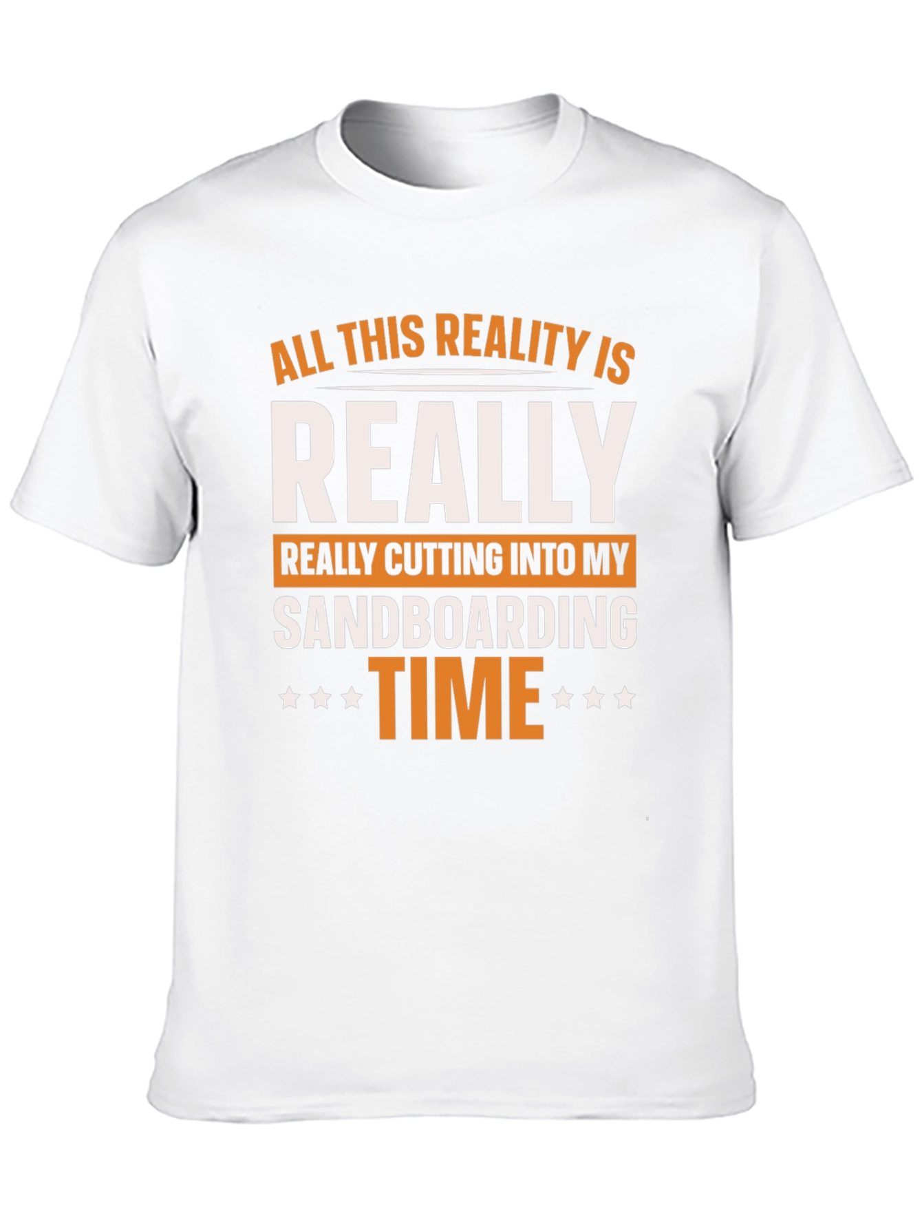 Black Sandboarding Time Graphic Tee view 10