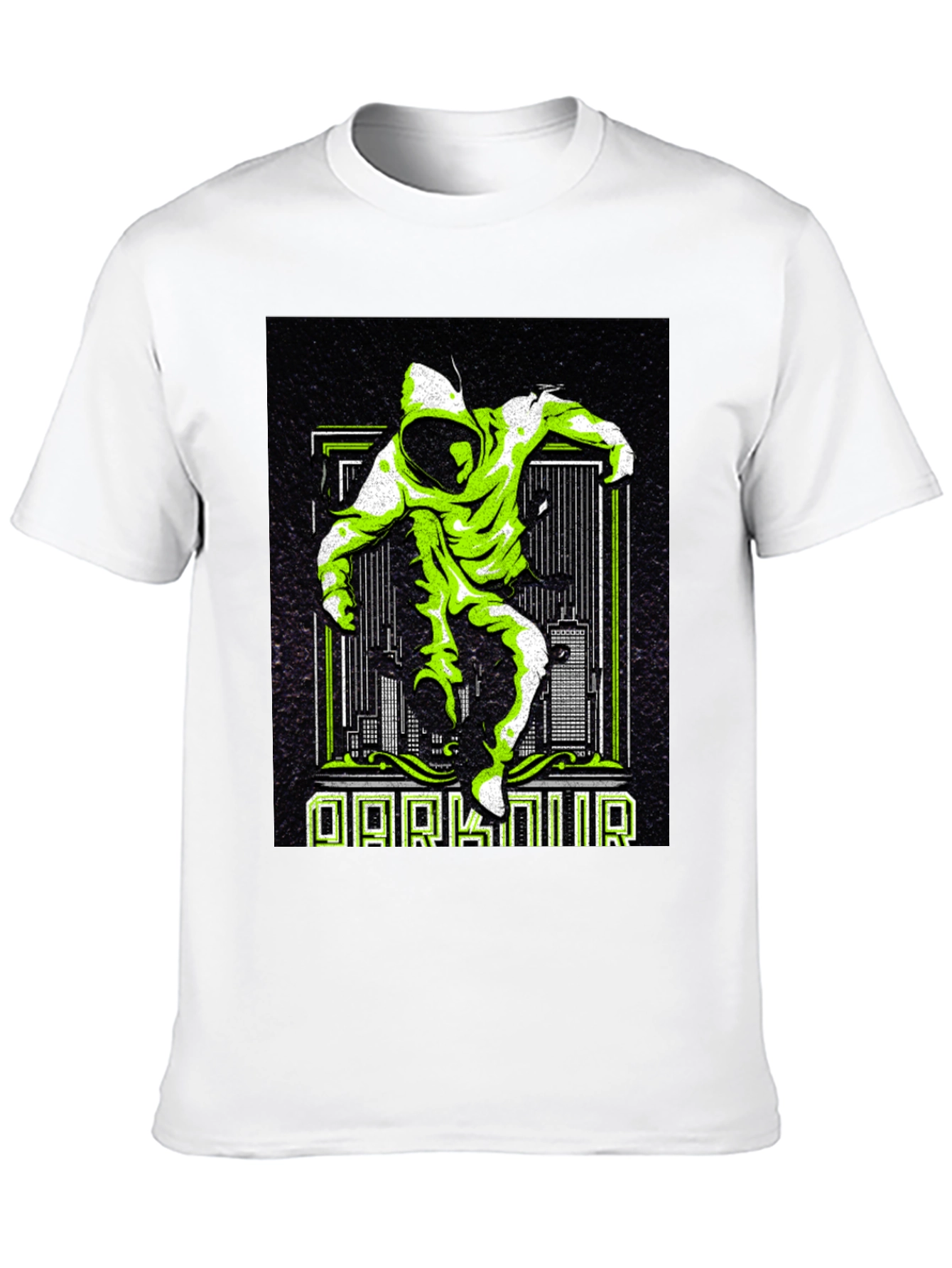 Black Urban Style Graphic Print Tee view 10