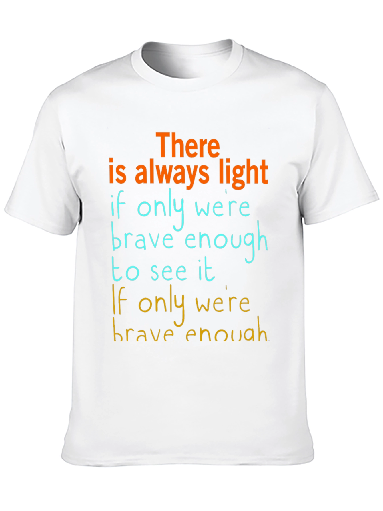 Black Inspirational Graphic T-Shirt: Always Light view 10