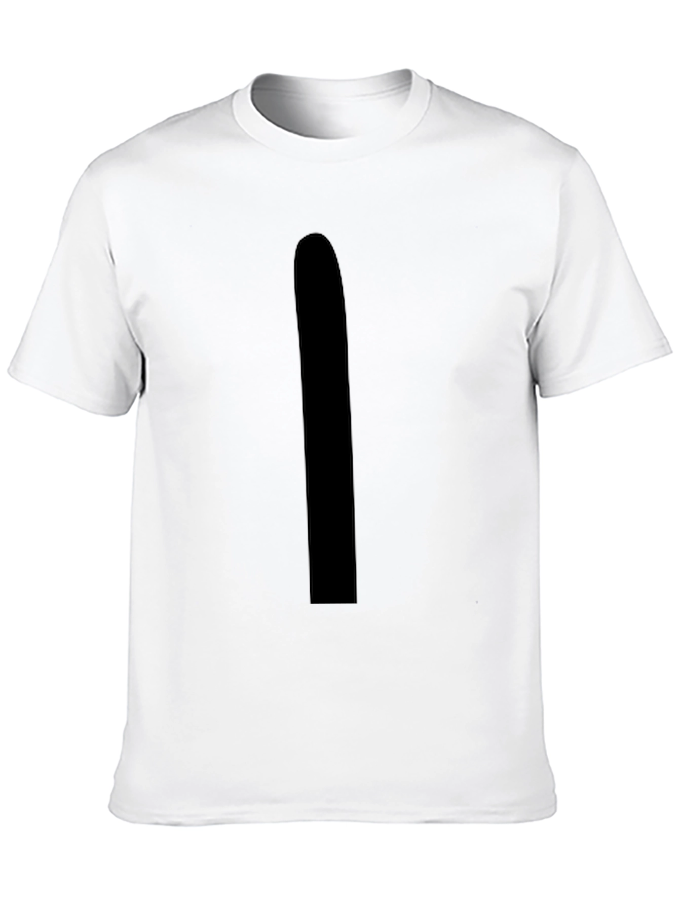 Black Men's Black Crew Neck Graphic Tee view 10