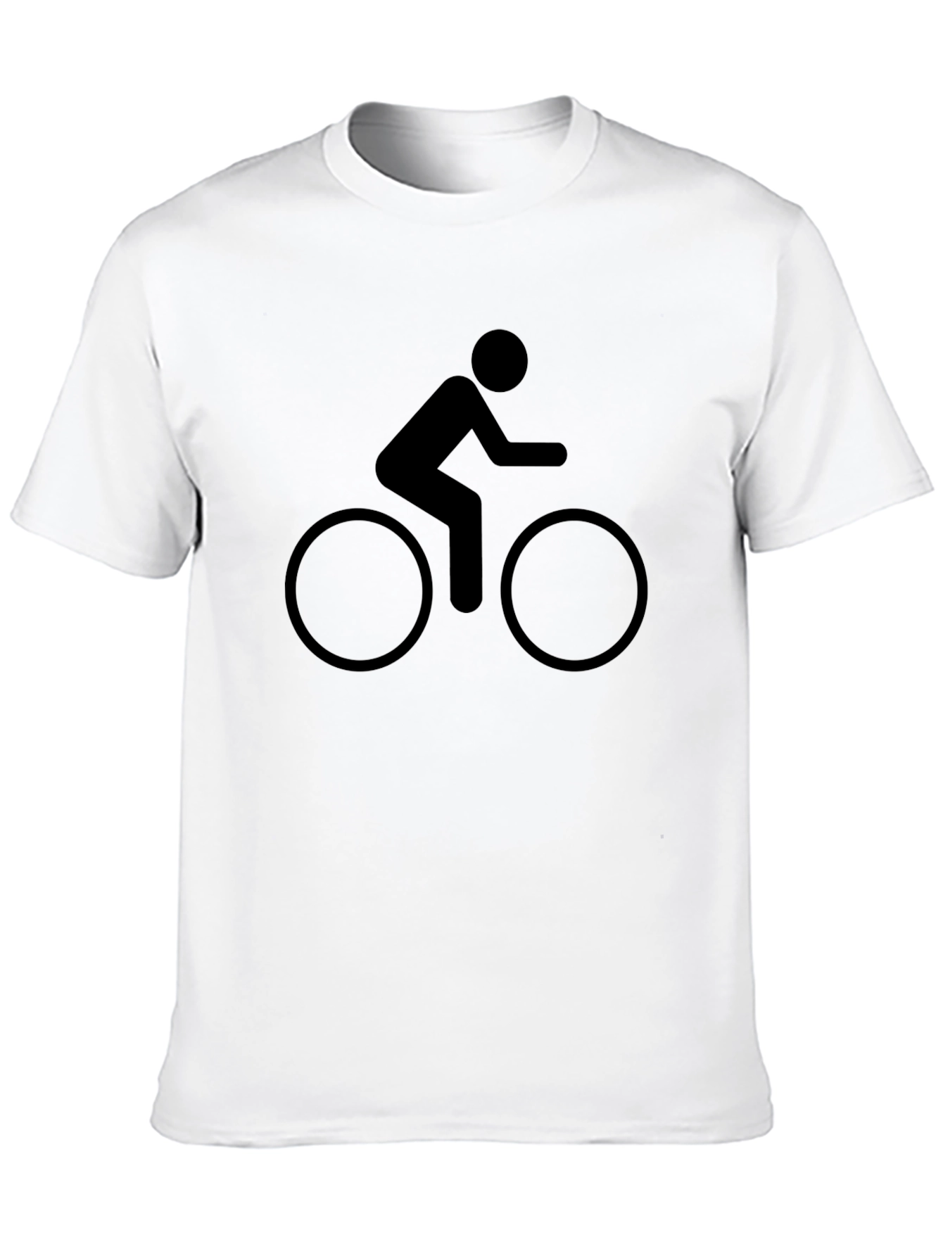 Black Cyclist Graphic Tee - Casual Ride Style view 10