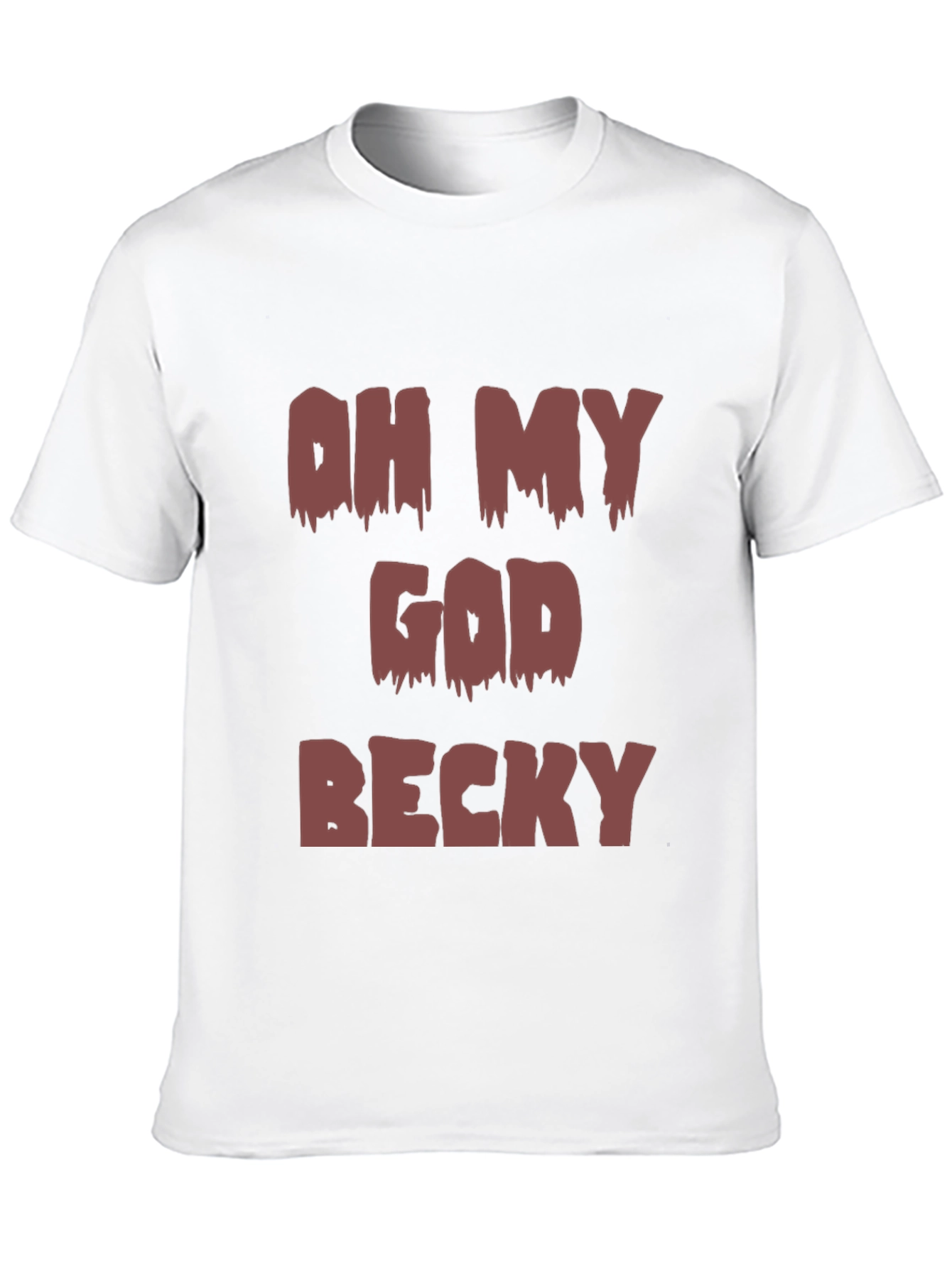 Black Oh My God Becky Graphic Tee - Trendy & Fun view 10