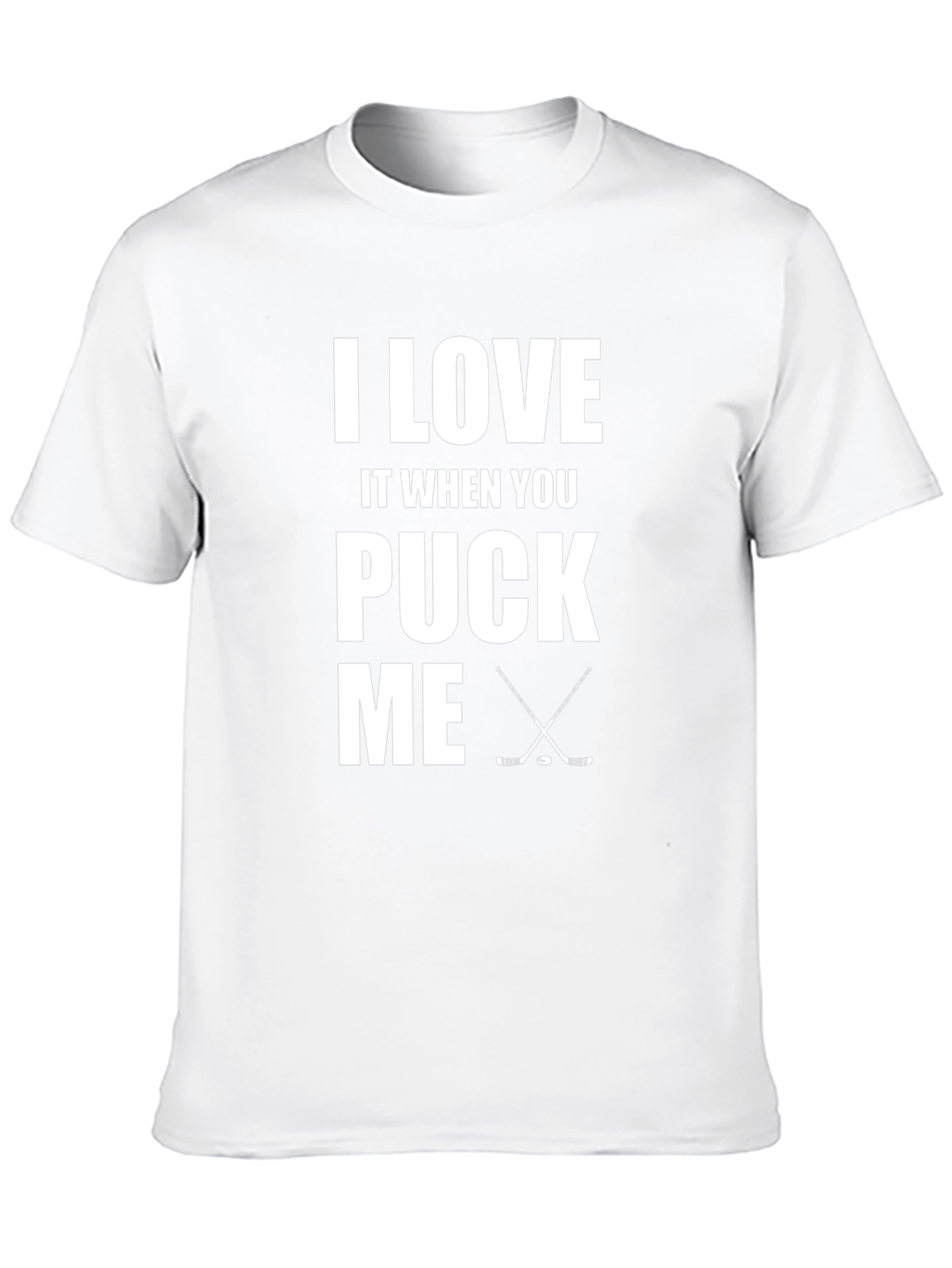 Black I Love It When You Puck Me Hockey Graphic Tee view 10