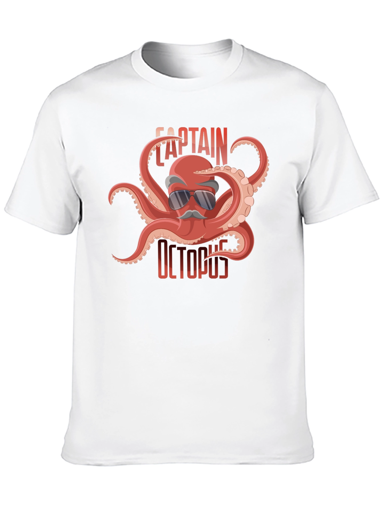 Black Captain Octopus Graphic Tee - Black Cotton Shirt view 10