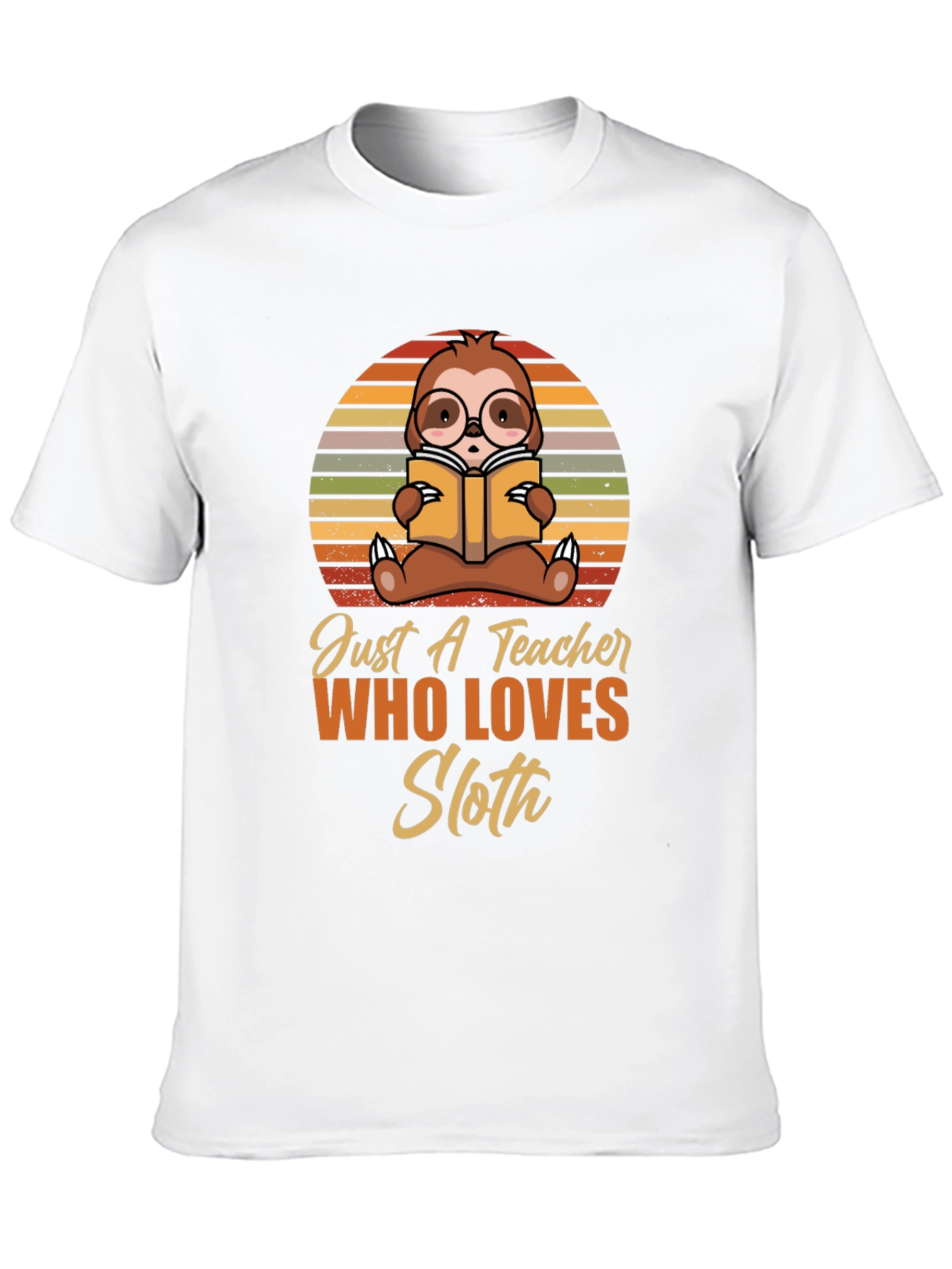 Black Teacher Sloth T-Shirt view 10