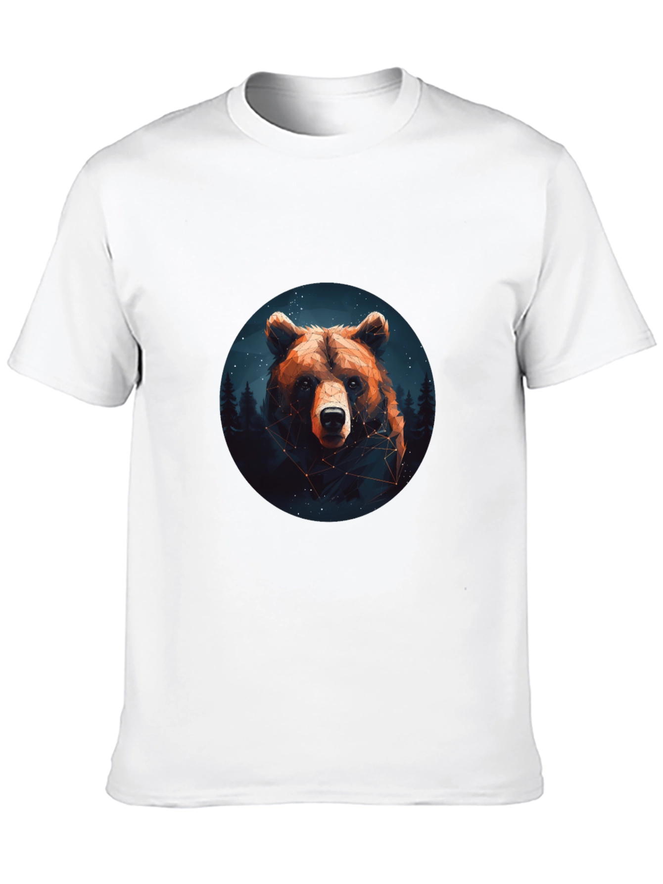 Black Bear Constellation Graphic Black T-Shirt view 10