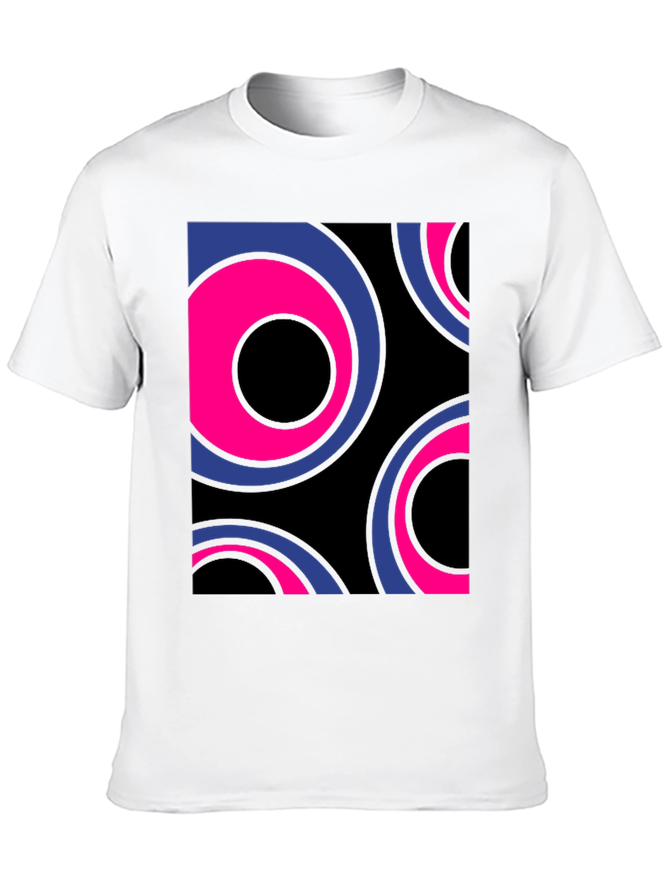 Black Retro Circle Graphic Tee - Bold Style view 10