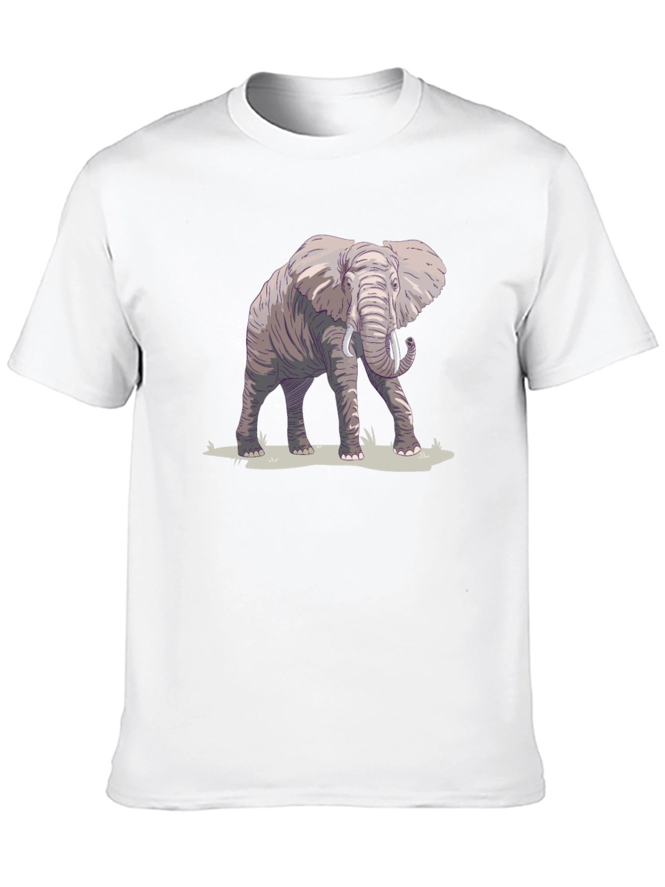 Black Elephant Graphic Print Black T-Shirt view 10