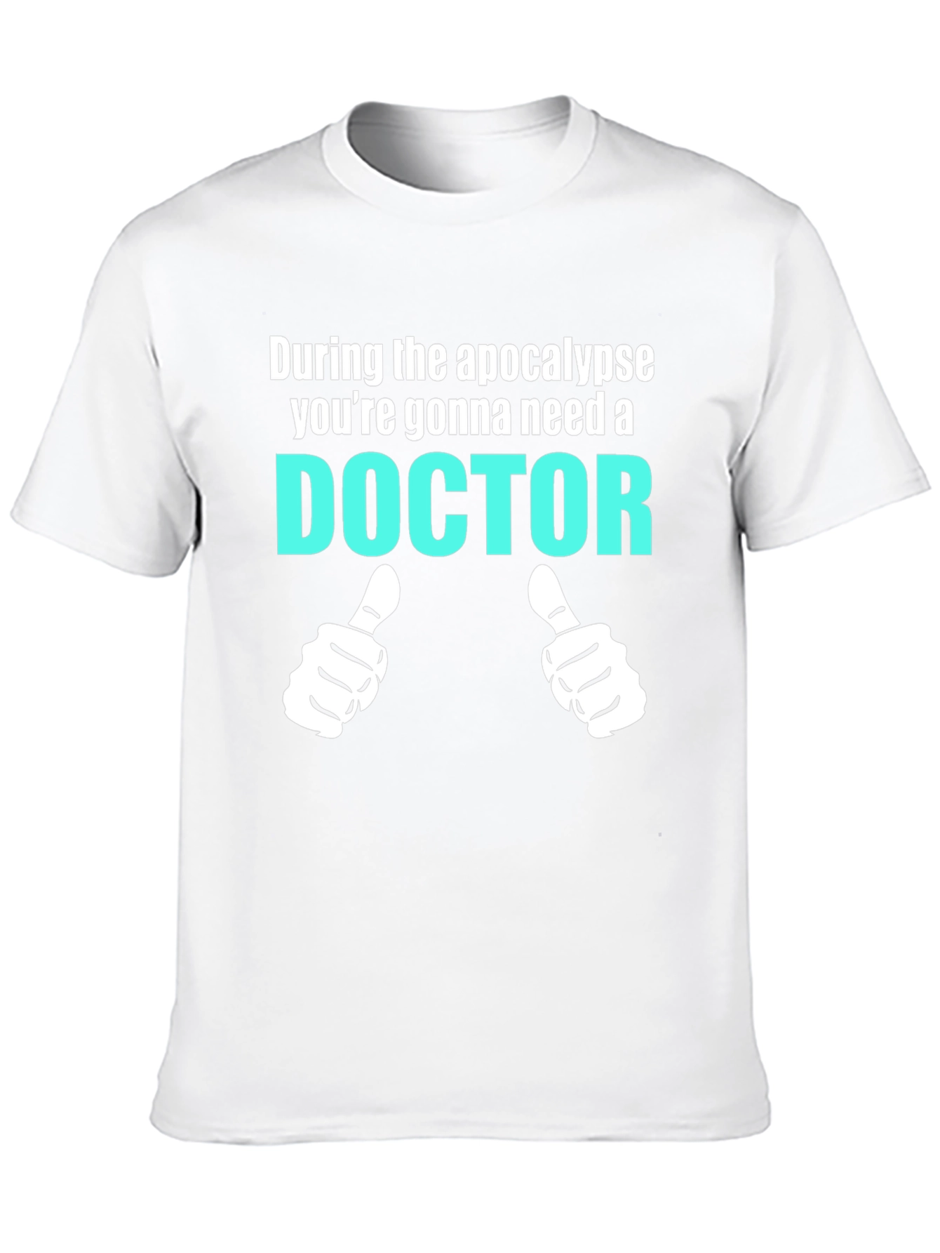 Black Apocalypse Doctor T-Shirt Funny Novelty Tee view 10