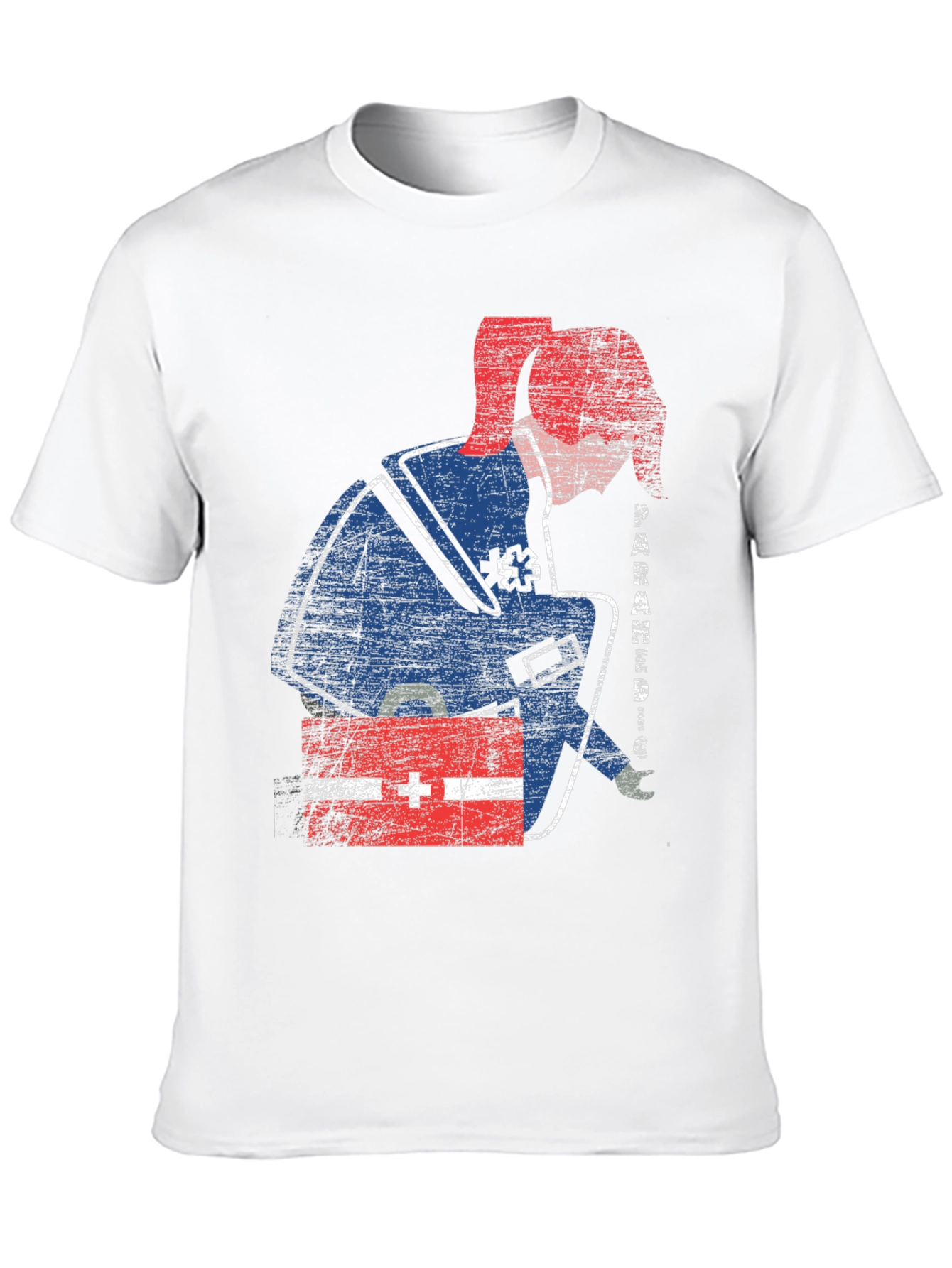 Black Paramedic Graphic T-Shirt - Grunge Style view 10