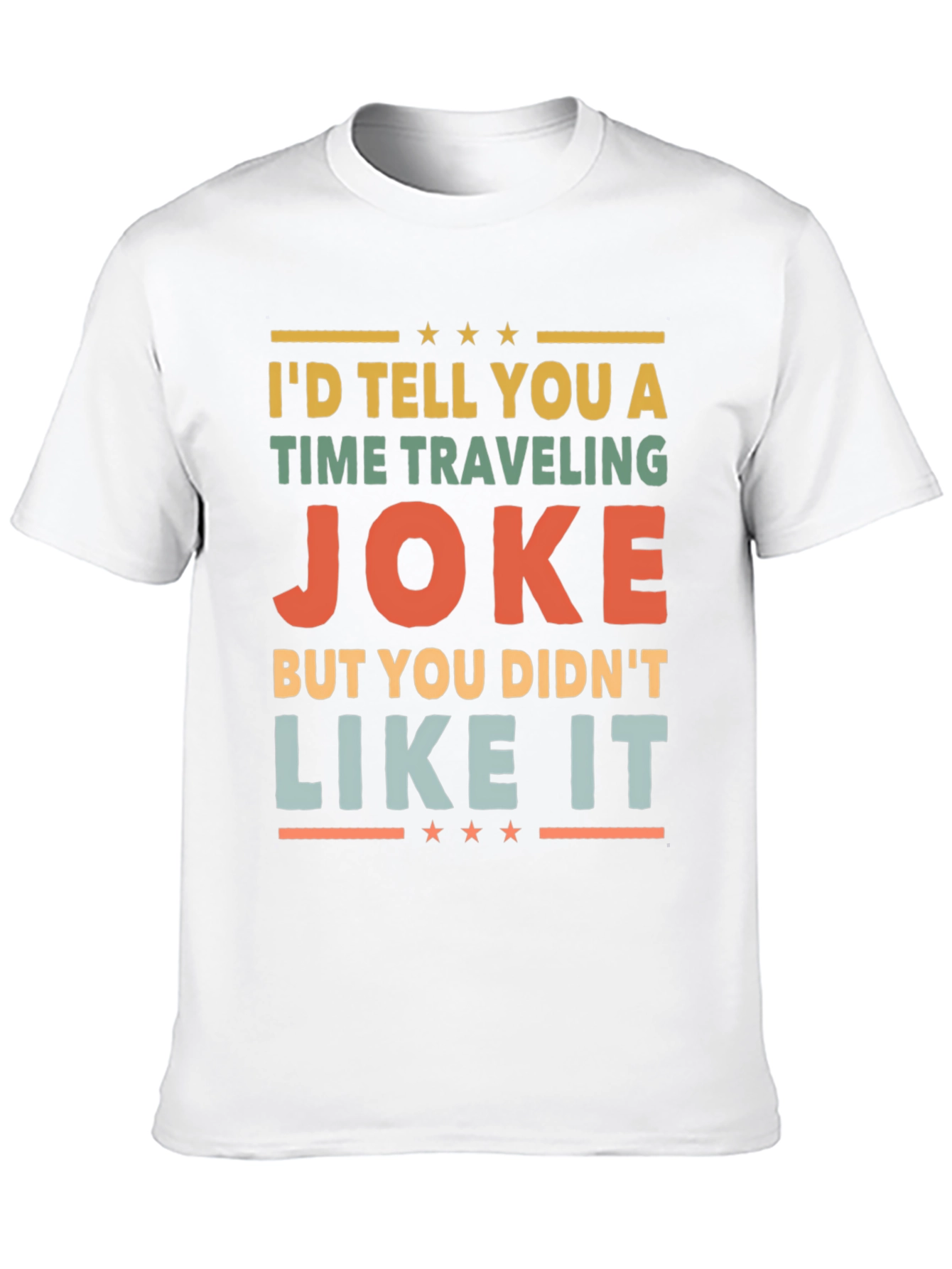 Black Time Traveling Joke Graphic Tee view 10