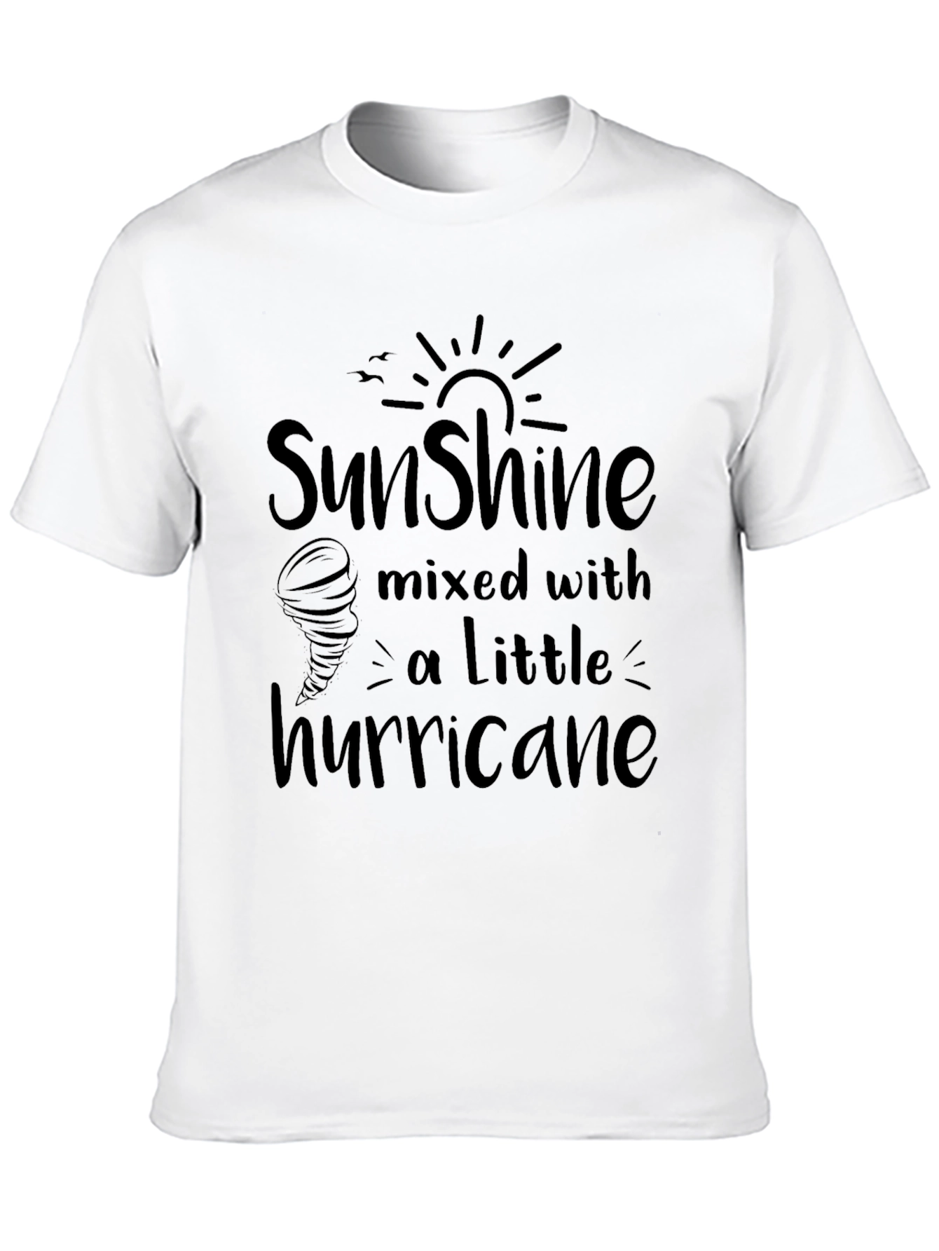 Black Sunshine & Hurricane Graphic Tee view 10