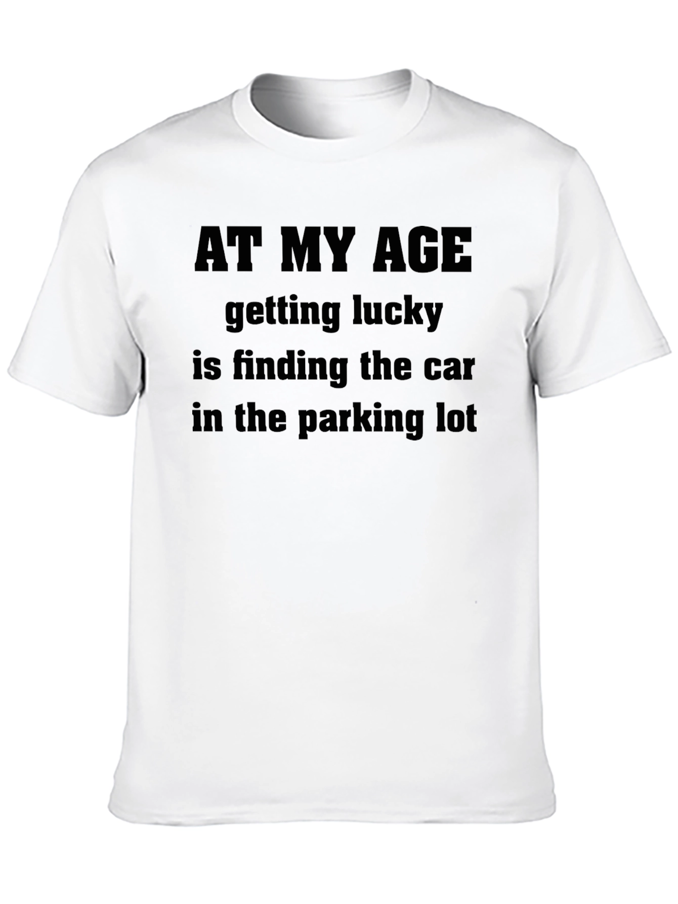 Black Funny "At My Age" Graphic Tee - Black view 10