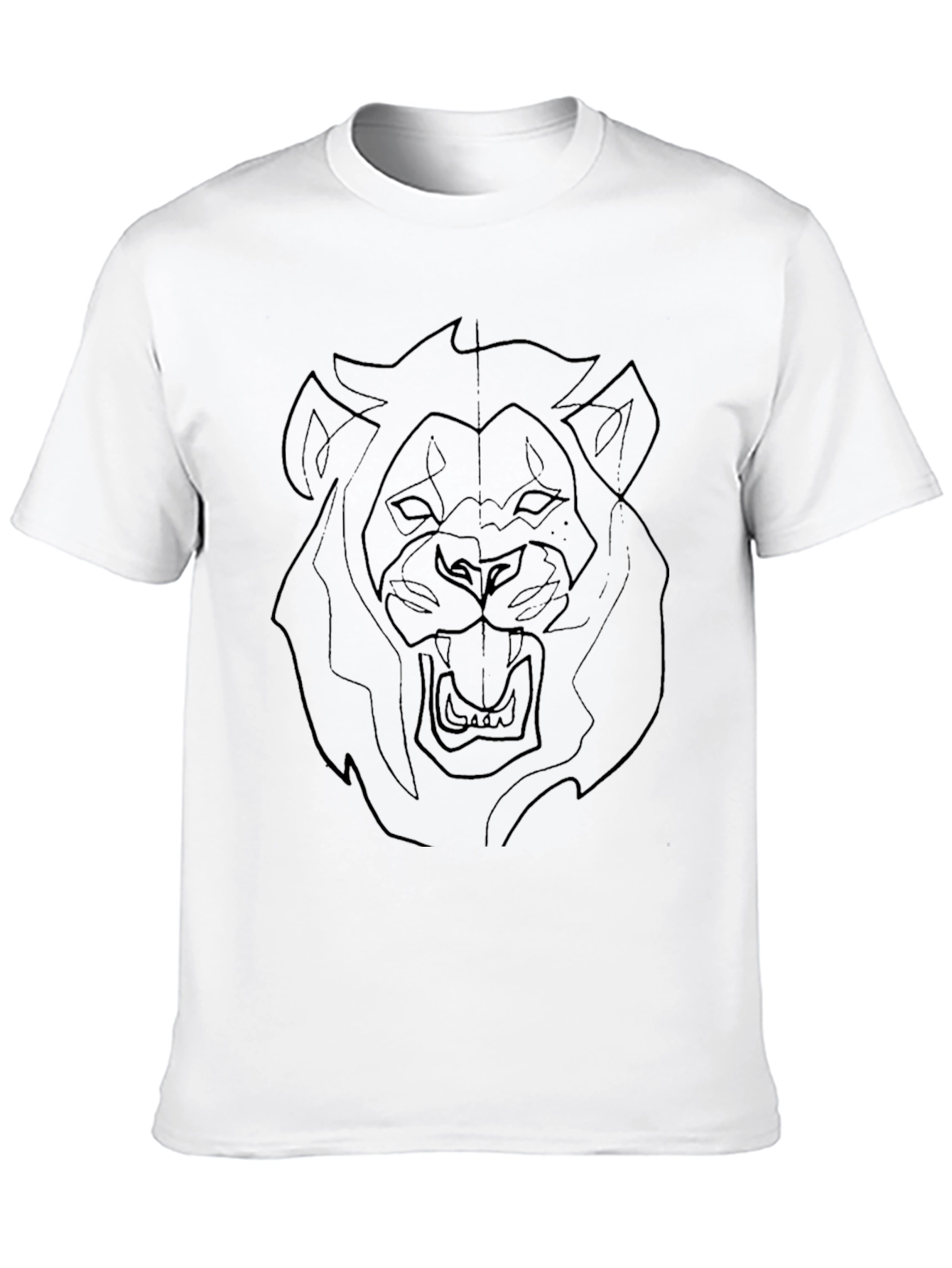 Black Lion Graphic Black T-Shirt view 10