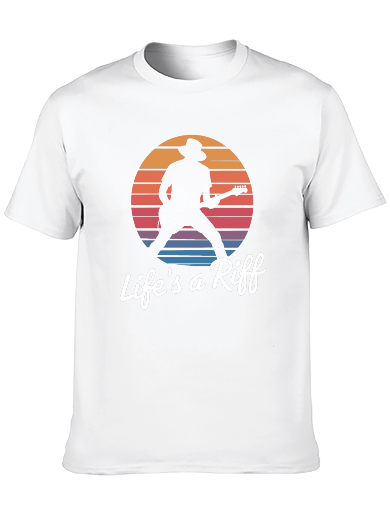 Black Life's a Riff Graphic Tee - Music Lover T-Shirt view 10