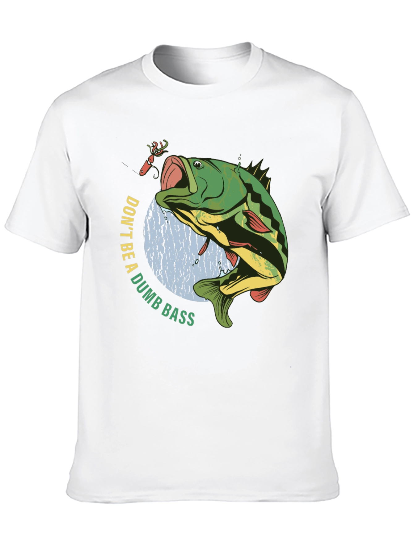 Black Don't Be A Dumb Bass T-Shirt - Fishing Humor Tee view 10