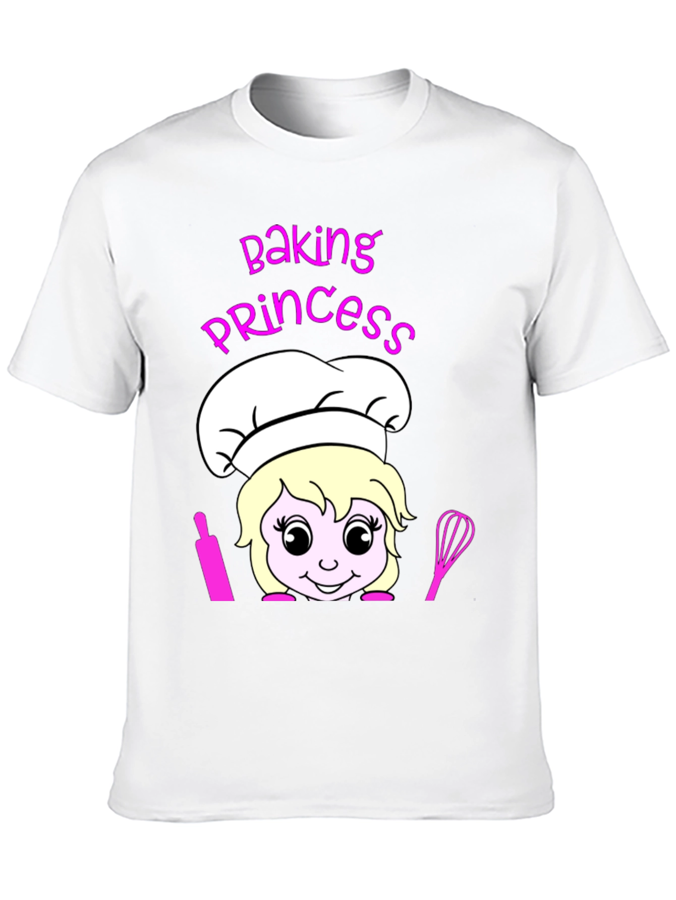 Black Baking Princess T-Shirt - Chef Cartoon Tee view 10