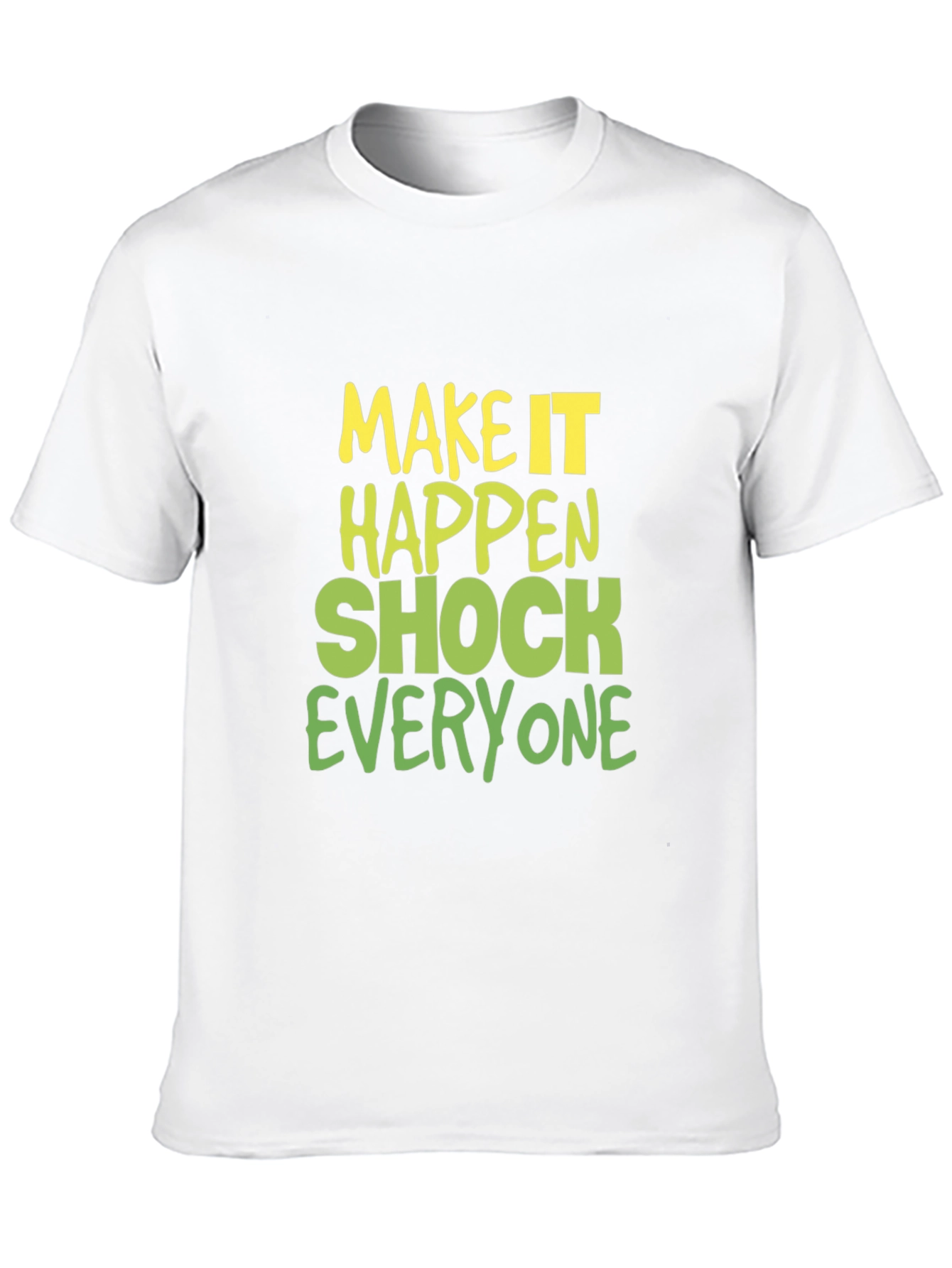 Black Make it Happen Graphic Tee - Black Cotton Blend view 10