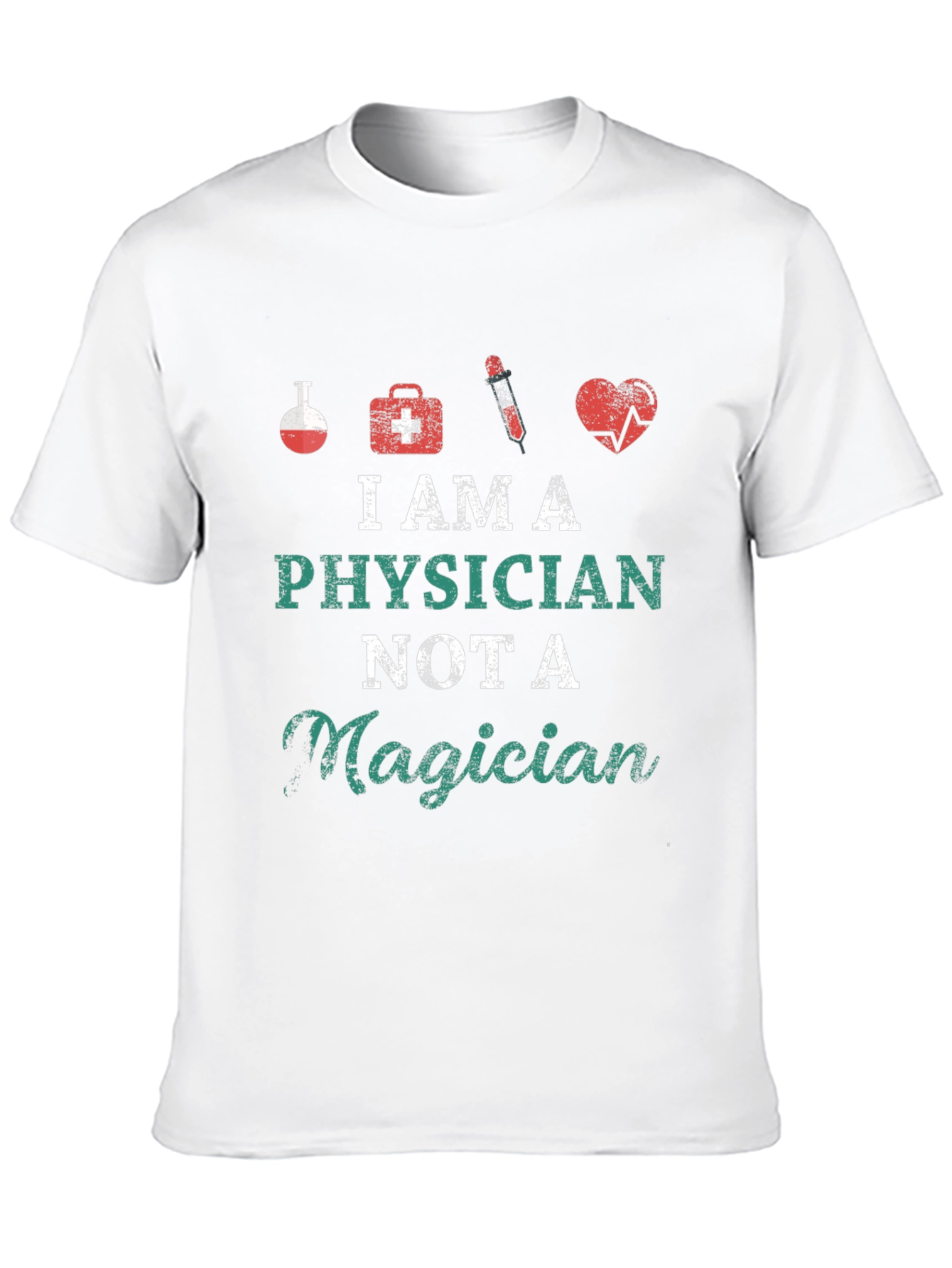 Black Physician Not A Magician Graphic Tee view 10