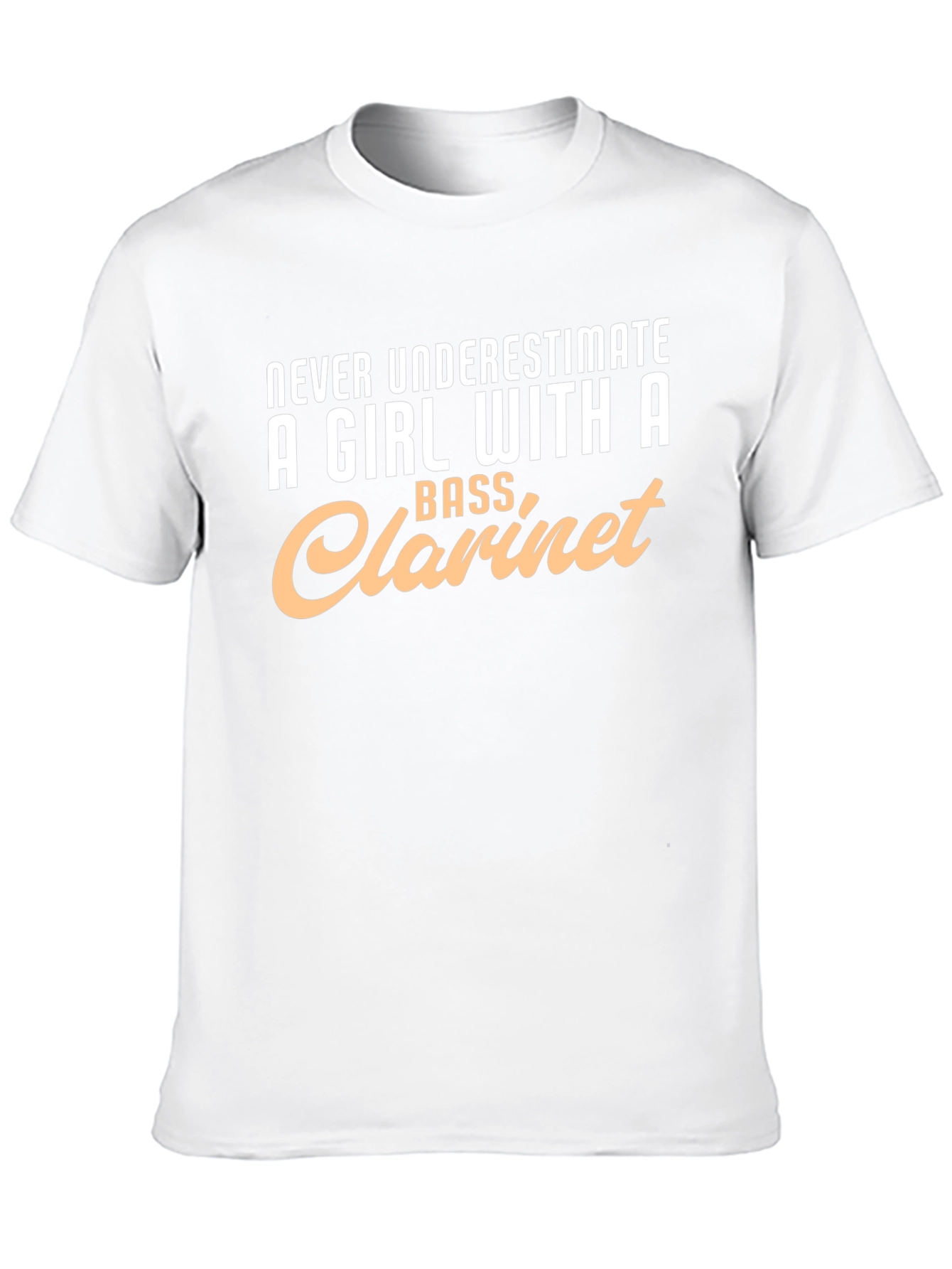 Black Bass Clarinet Girl T-Shirt - Music Lover Tee view 10