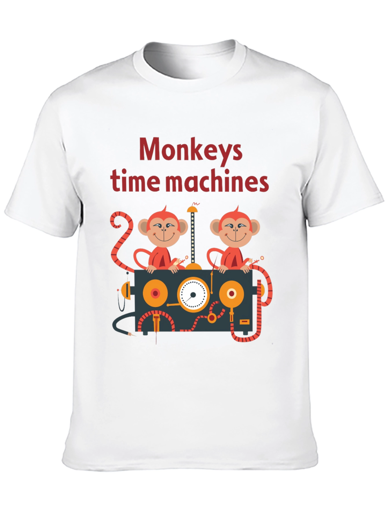 Black Monkeys Time Machines Graphic Tee - Black Cotton T-Shirt view 10