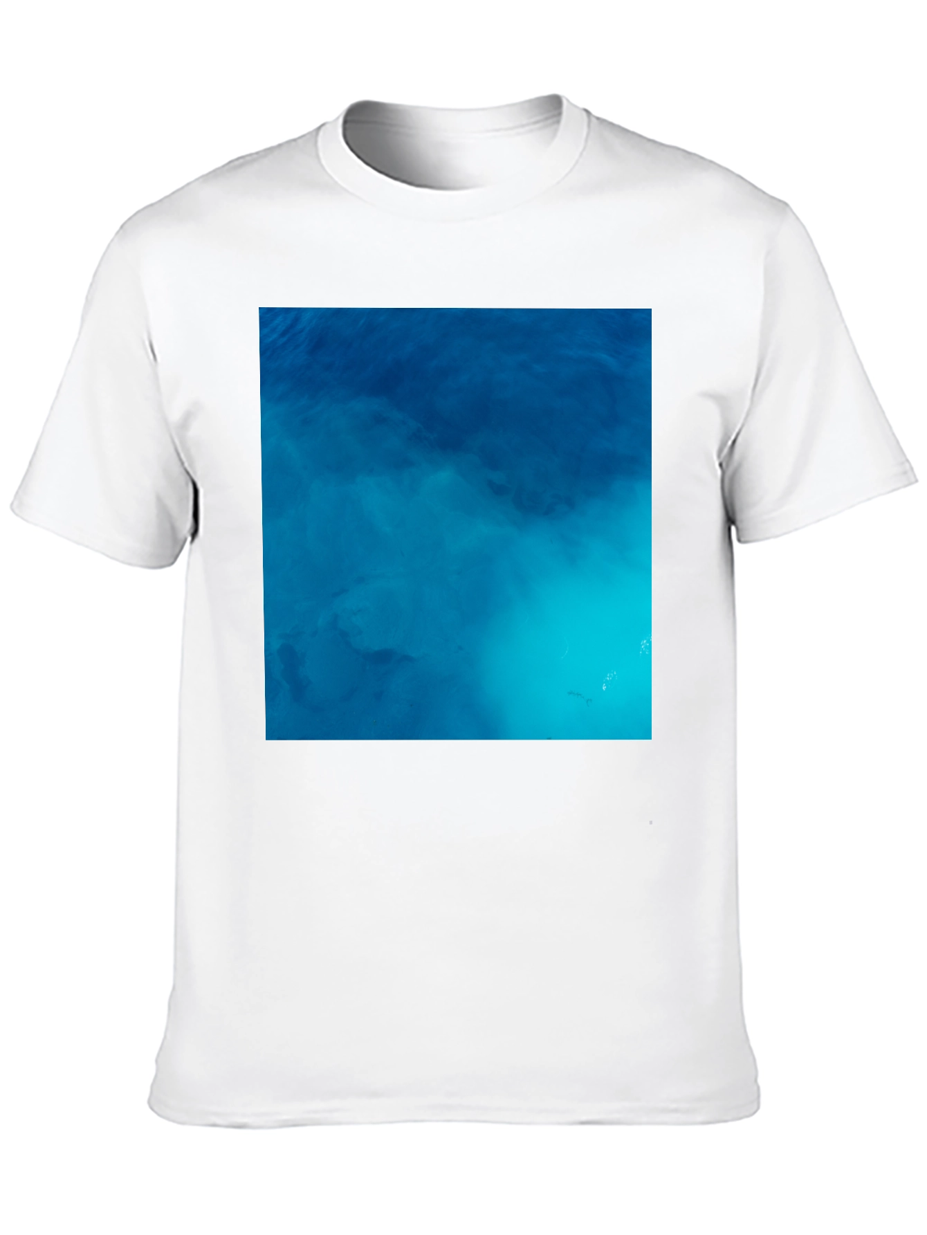 Black Ocean Water Graphic Tee - Relaxed Fit Black Shirt view 10