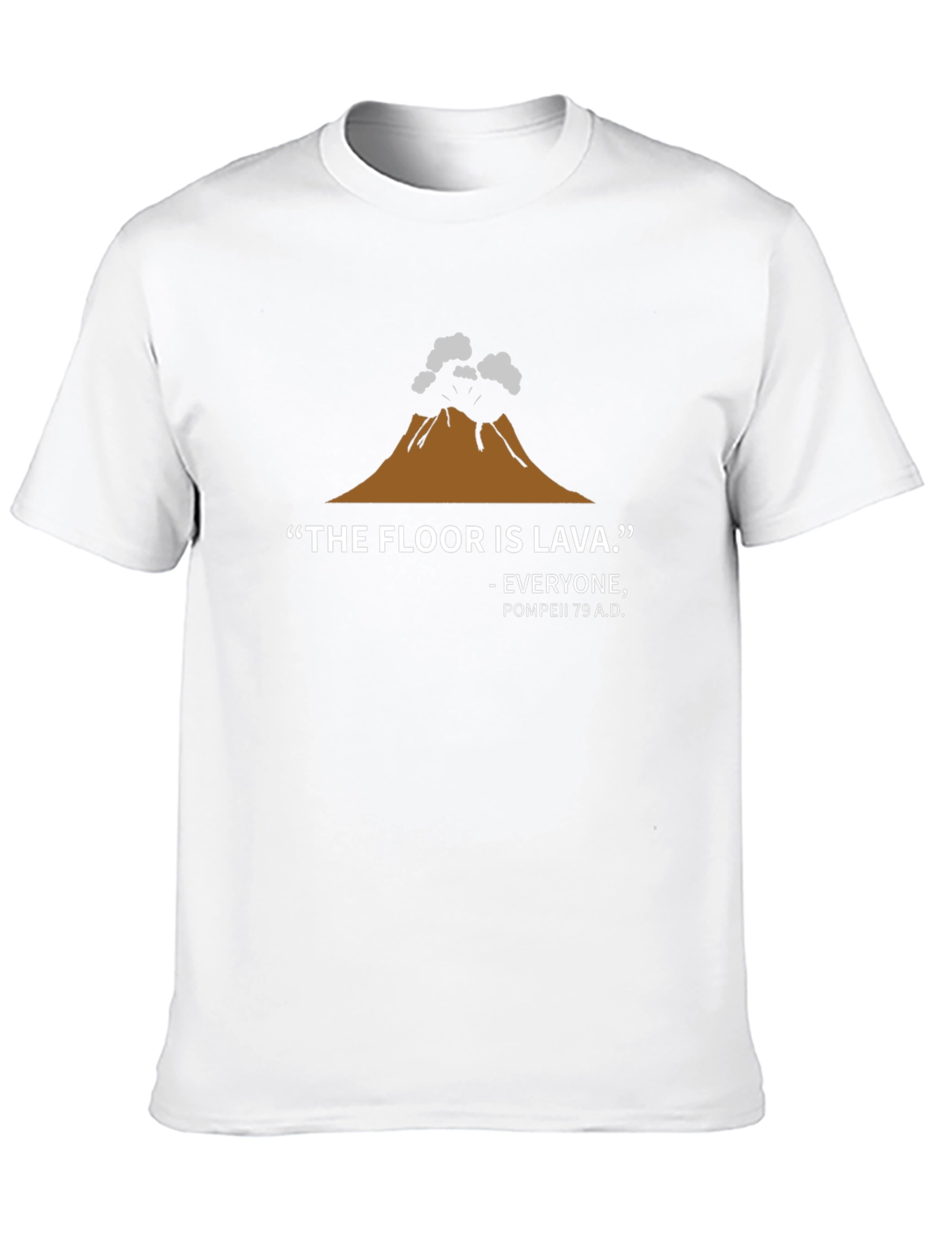 Black The Floor is Lava Tee - Pompeii 79 A.D. T-Shirt view 10