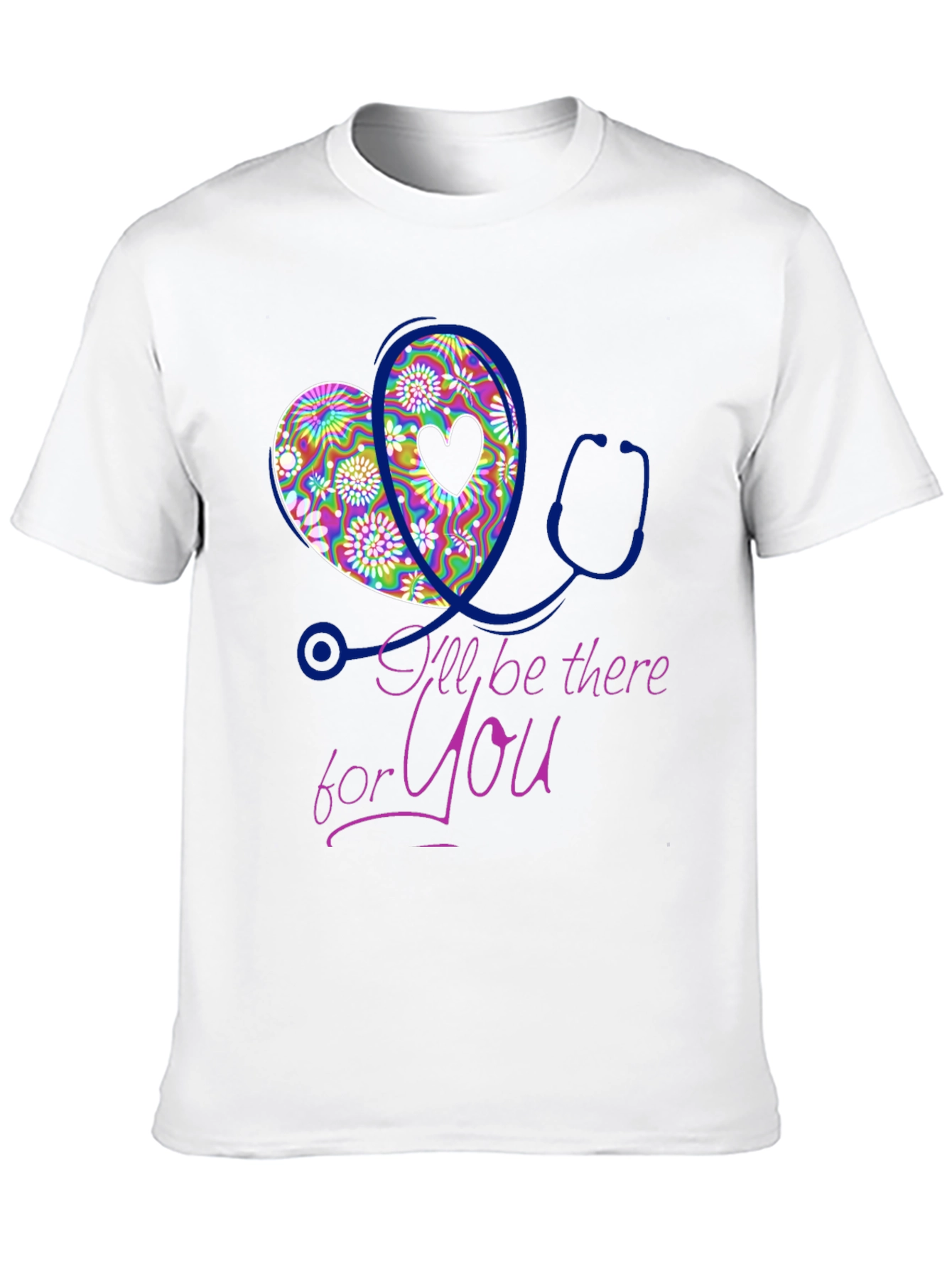 Black Heart Stethoscope Graphic Tee - Nurse Doctor Gift view 10