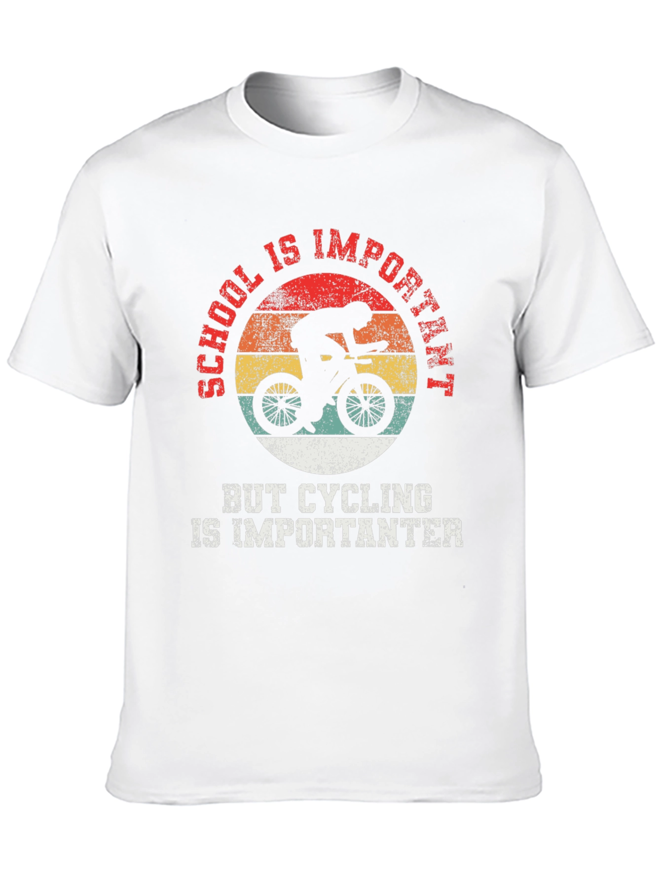 Black Cycling is Importanter T-Shirt view 10