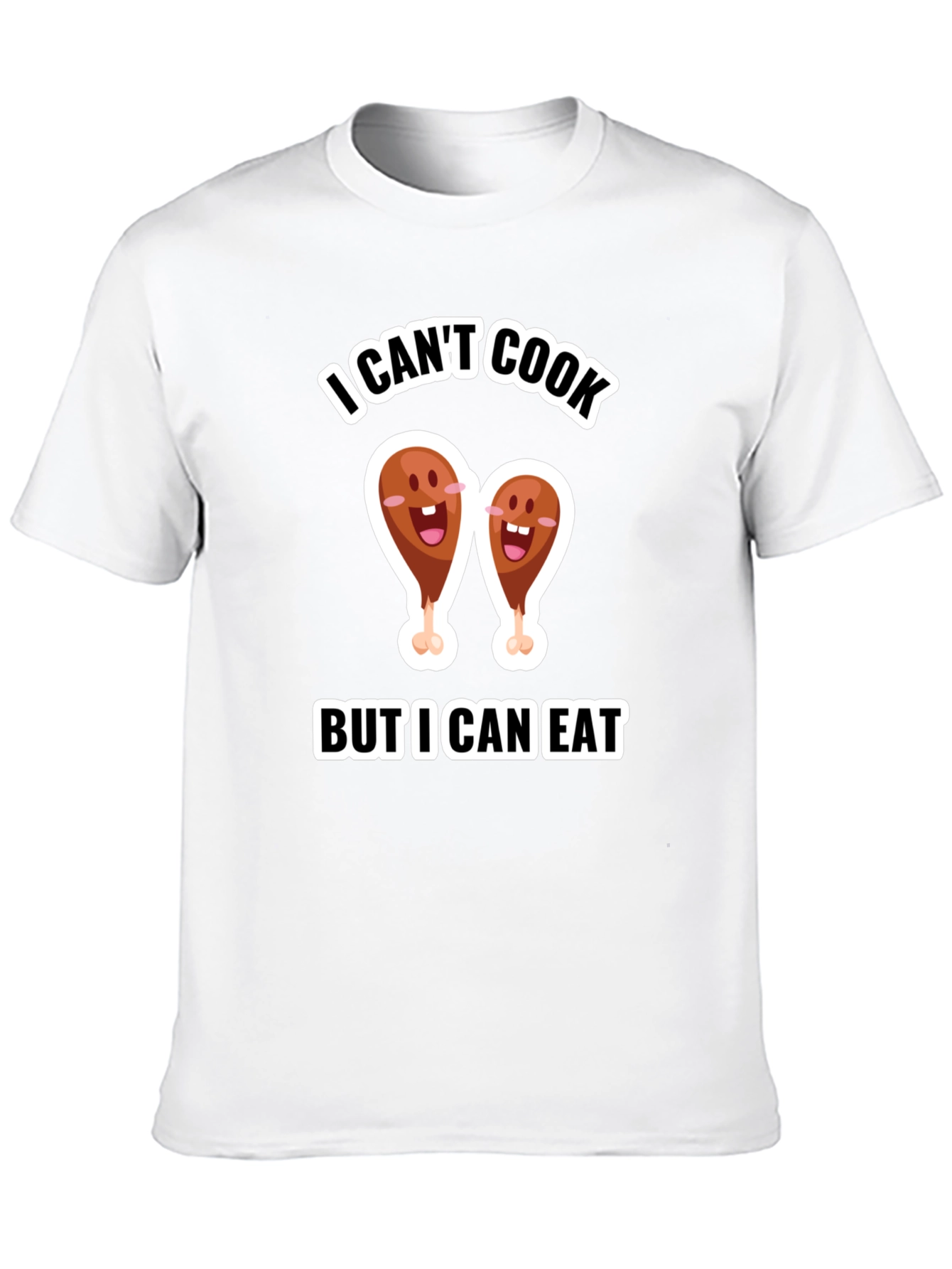 Black Funny I Can't Cook But I Can Eat T-Shirt view 10