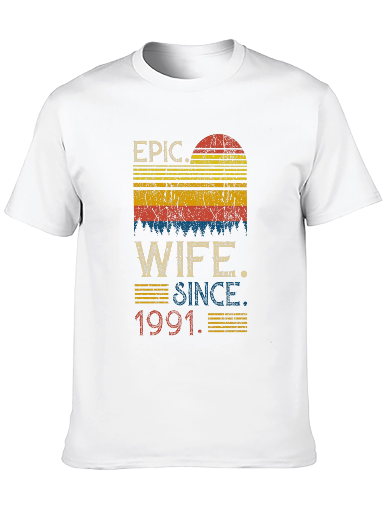 Black Epic Wife Since 1991 T-Shirt view 10