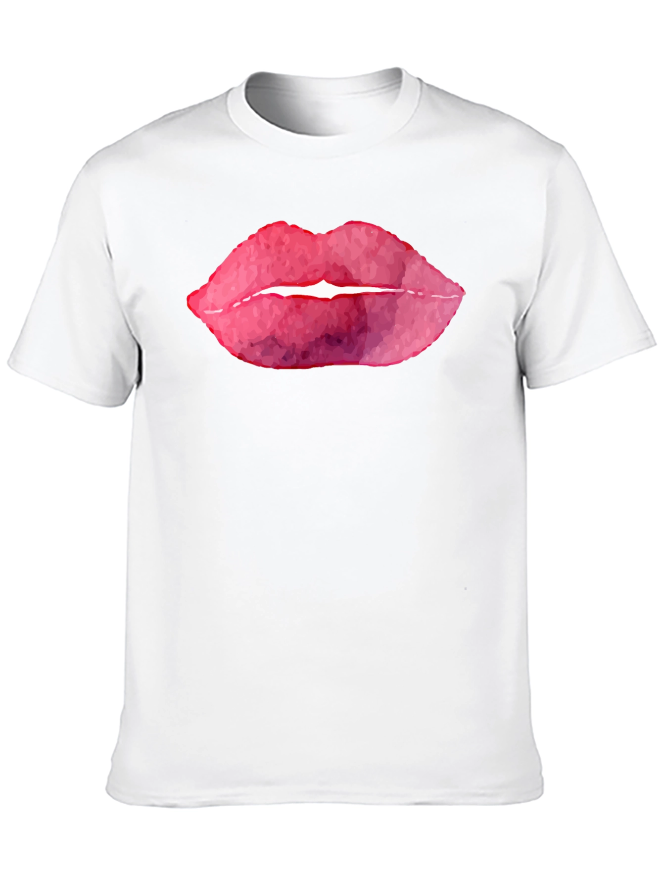 Black Bold Lips Graphic T-Shirt - Black view 10