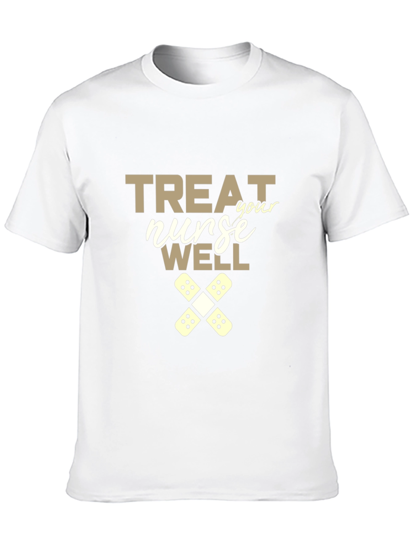 Black Treat Your Nurse Well Graphic Tee view 10