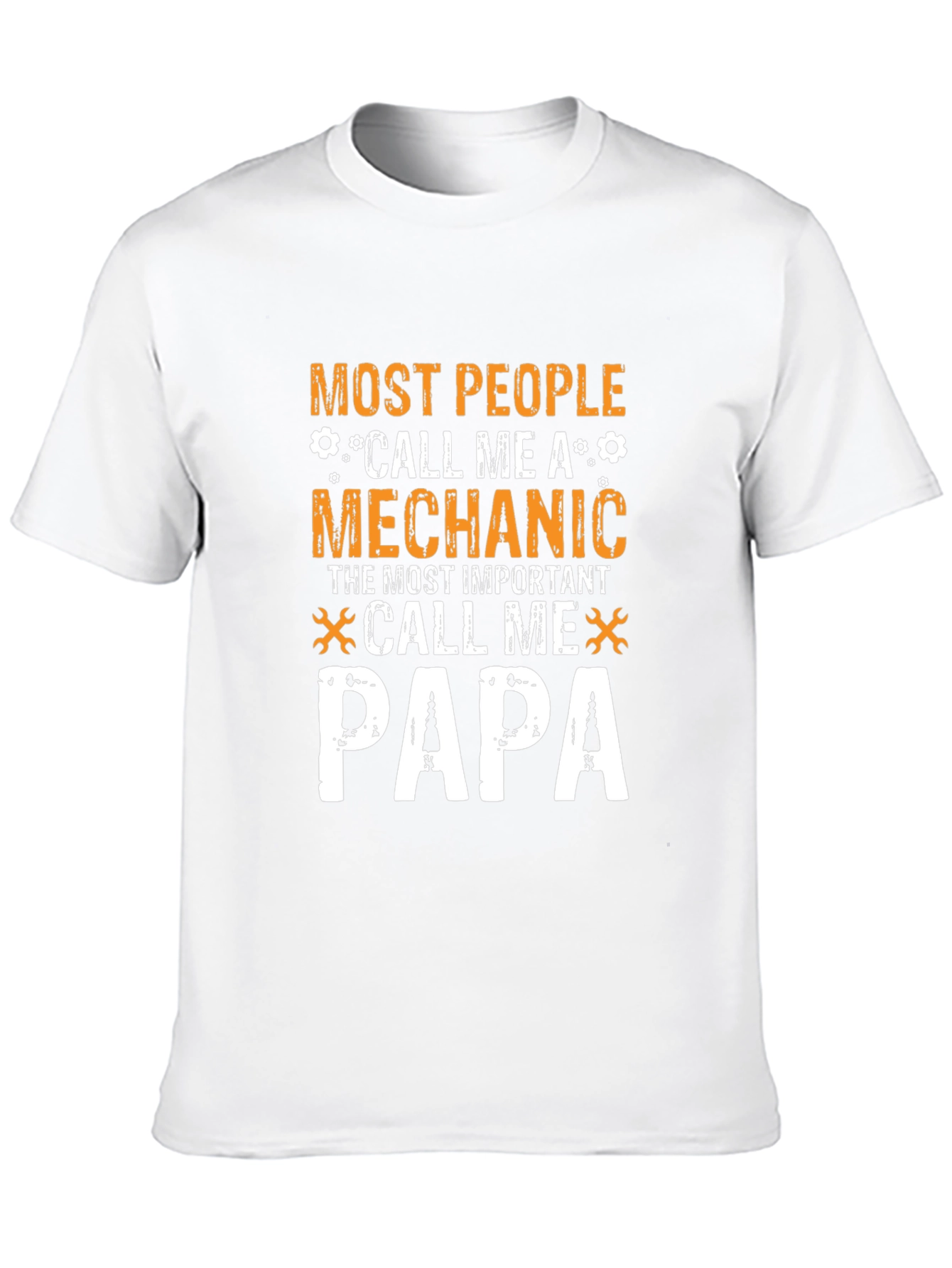 Black Mechanic Papa T-Shirt - Best Dad Gift view 10
