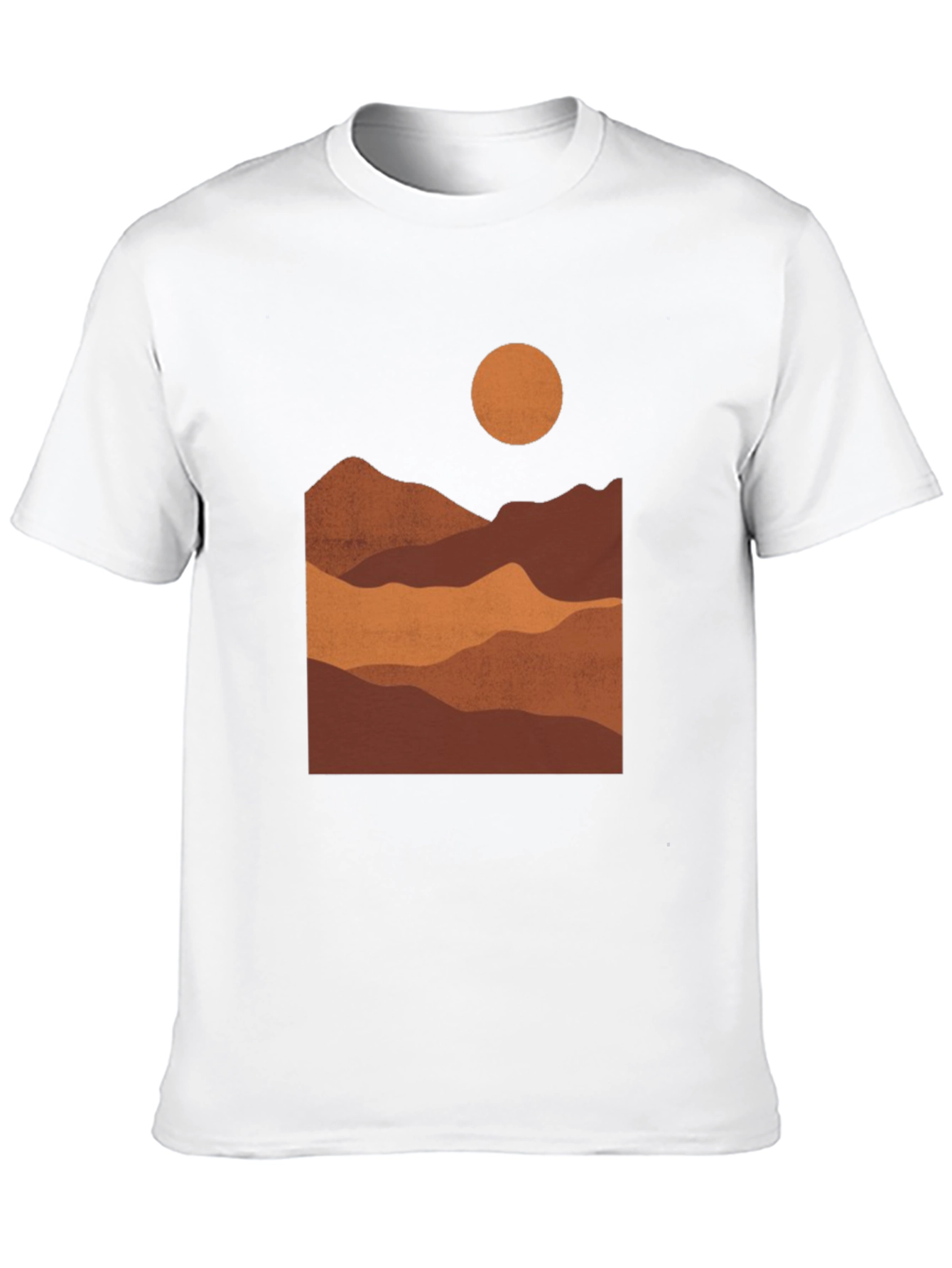 Black Mountains at Sunset Black Graphic Tee view 10