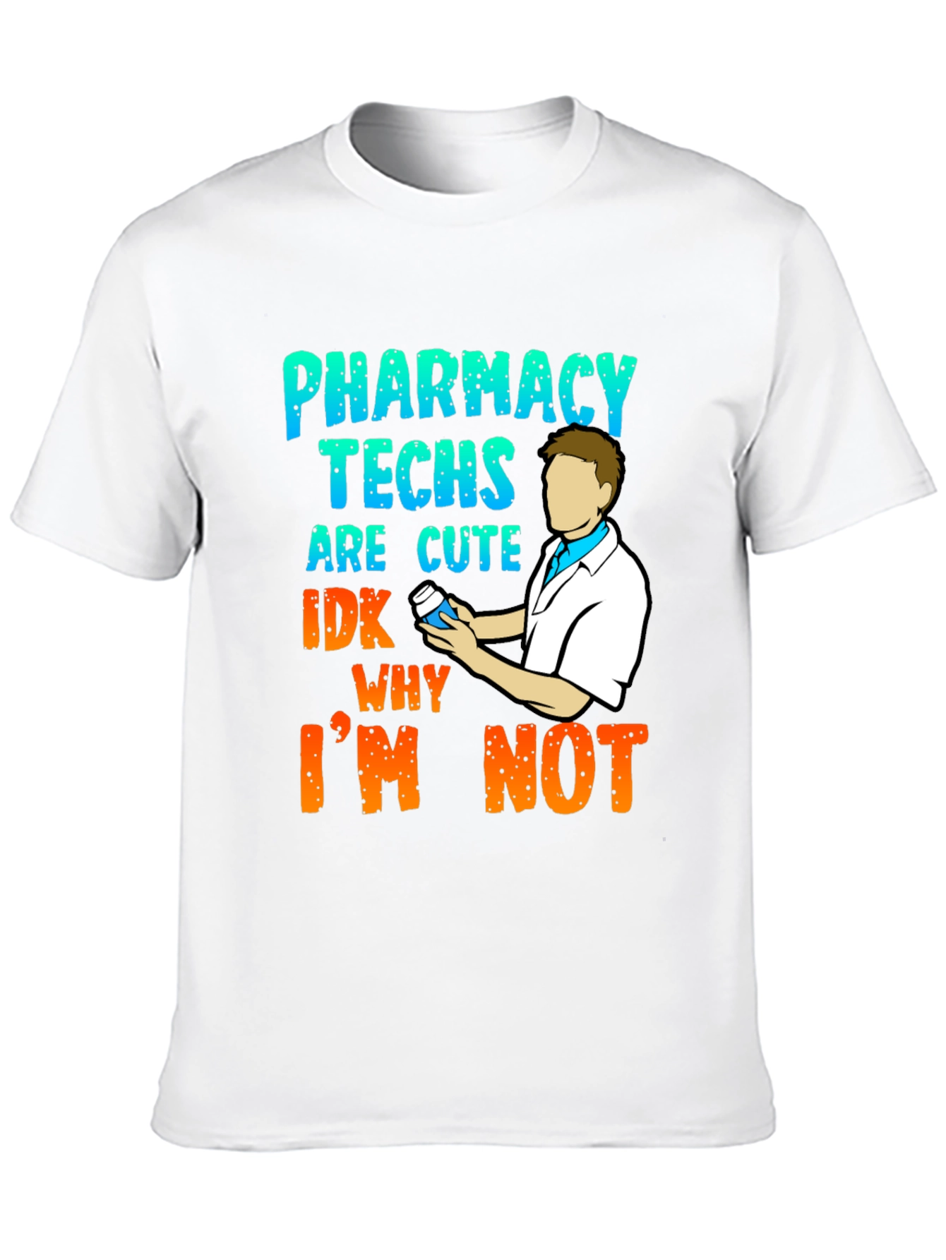 Black Pharmacy Techs are Cute T-Shirt view 10