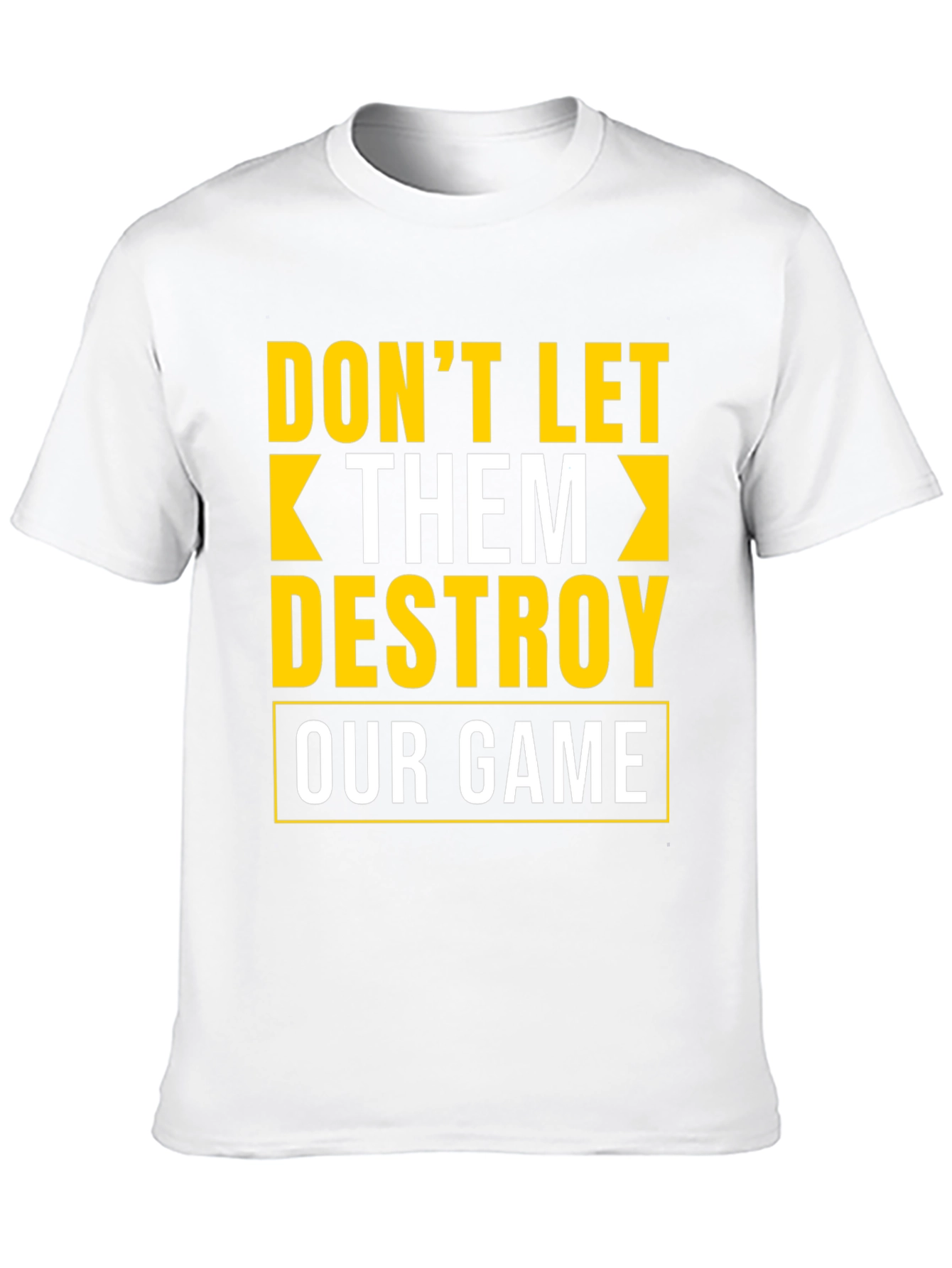 Black Don't Let Them Destroy Our Game Graphic Tee view 10