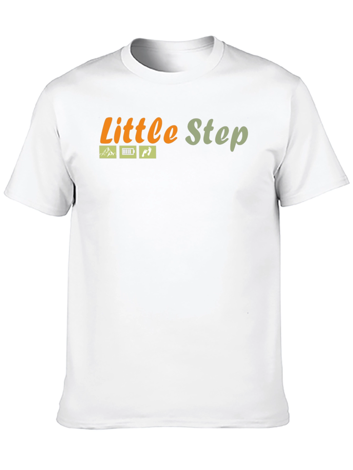 Black Little Step Black Cotton Graphic Tee view 10