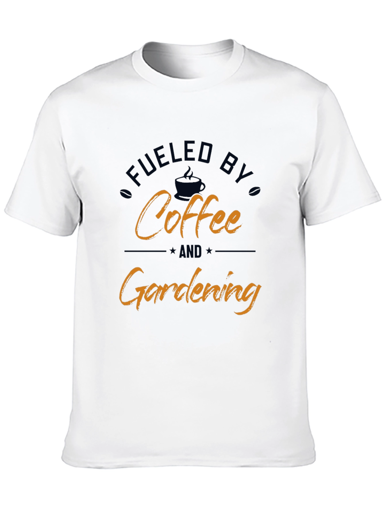 Black Fueled By Coffee & Gardening T-Shirt view 10