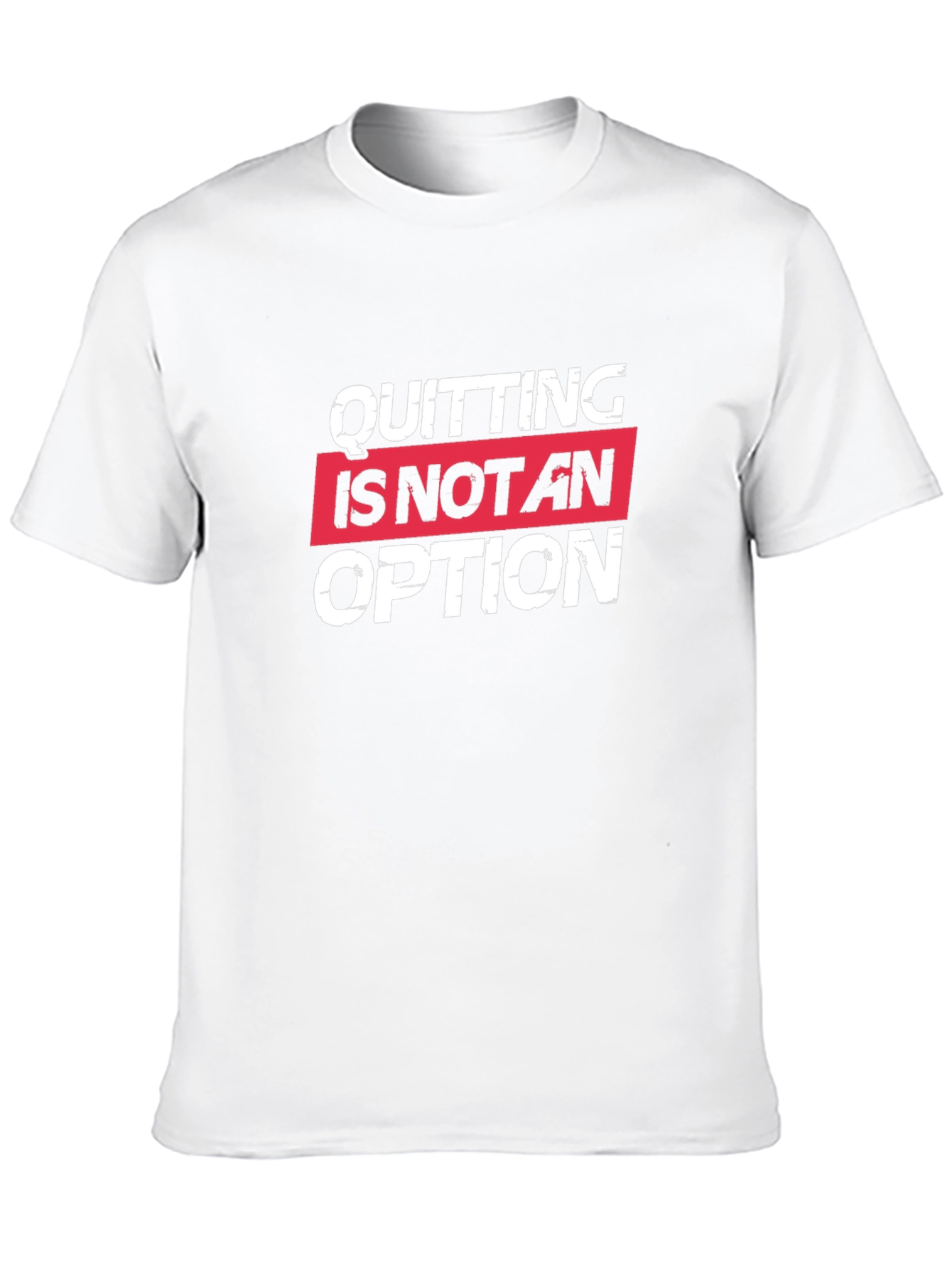 Black Quitting Is Not An Option Black Tee Shirt view 10