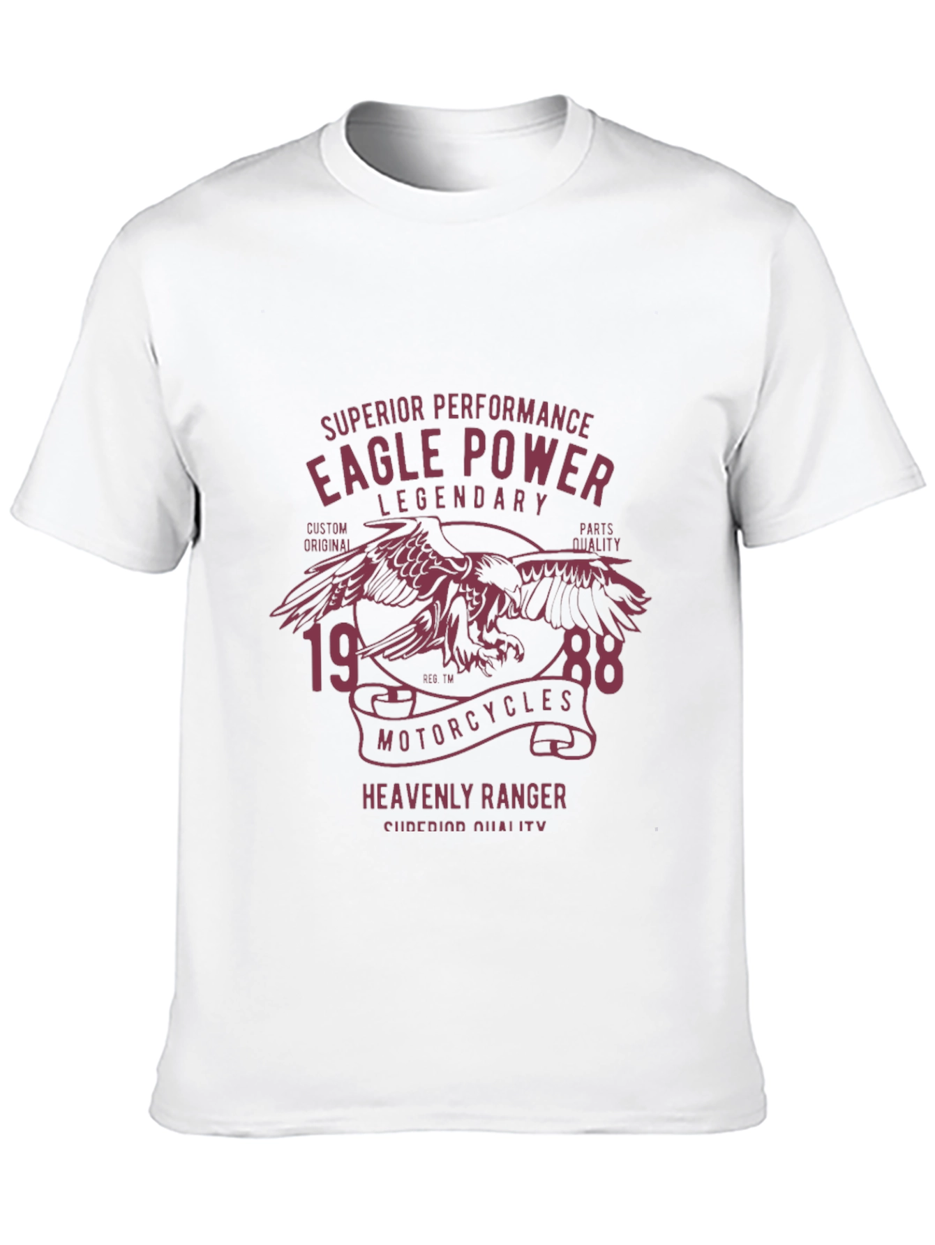 Black Eagle Power Motorcycle T-Shirt - Legendary Design view 10
