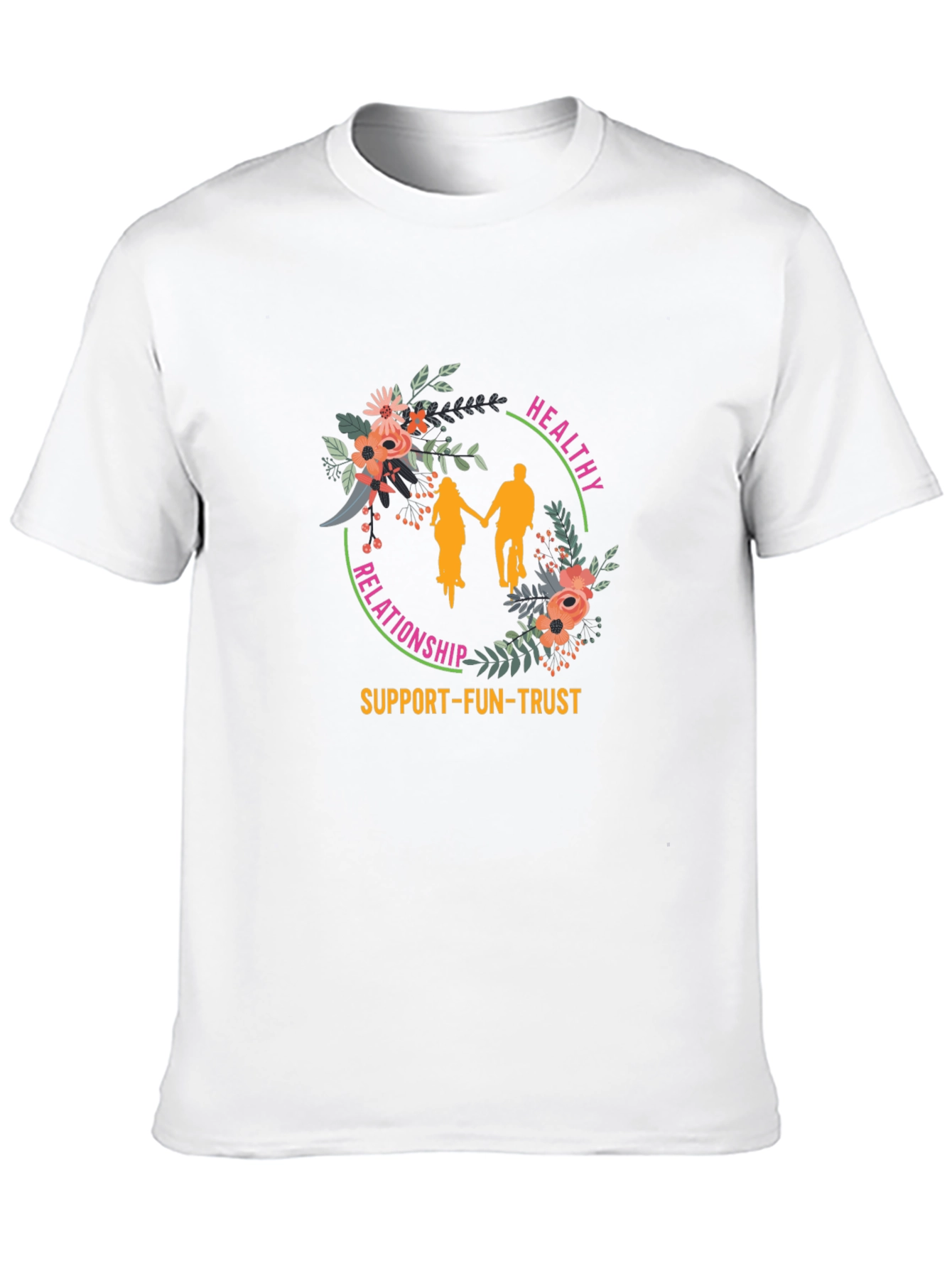 Black Healthy Relationship Graphic Tee view 10