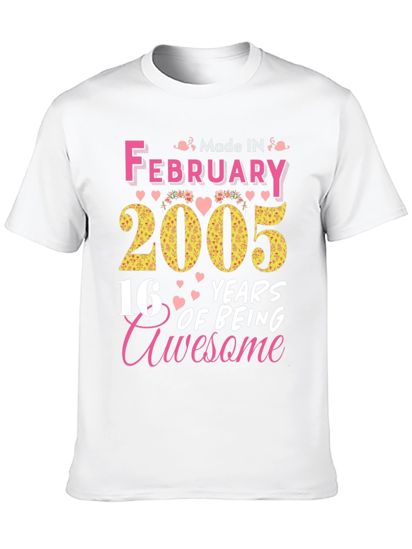 Black February 2005 16 Years Awesome T-Shirt view 10