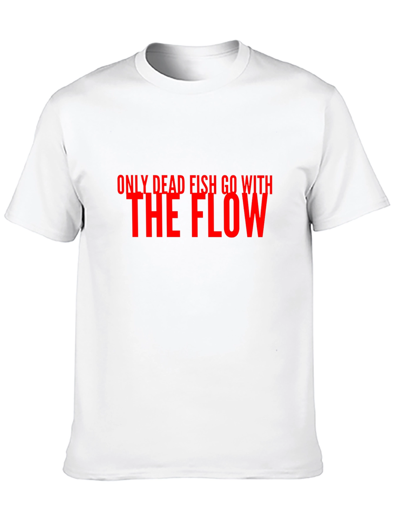 Black Only Dead Fish Go With The Flow Graphic Tee view 10