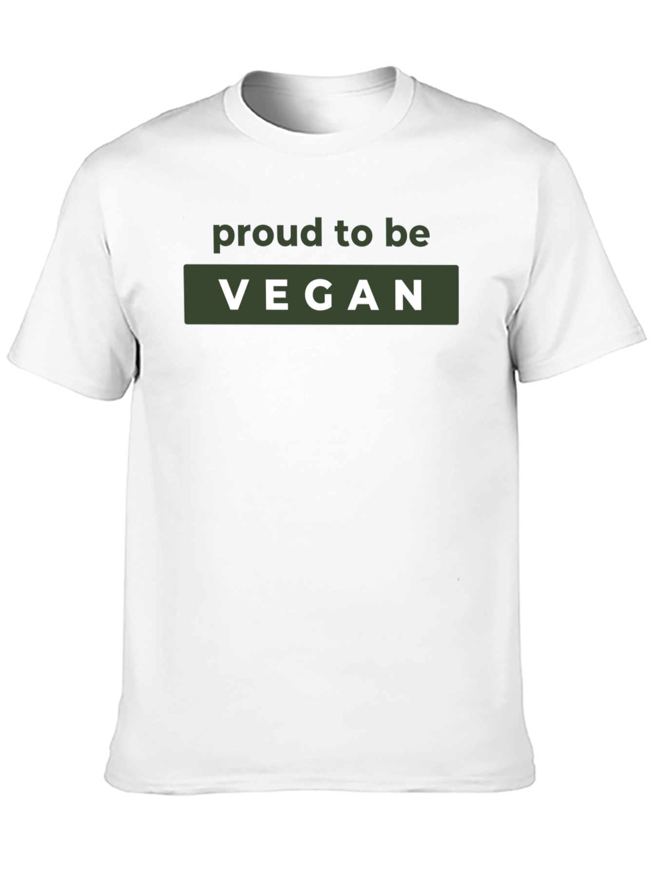 Black Proud Vegan Graphic T-Shirt - Unisex view 10